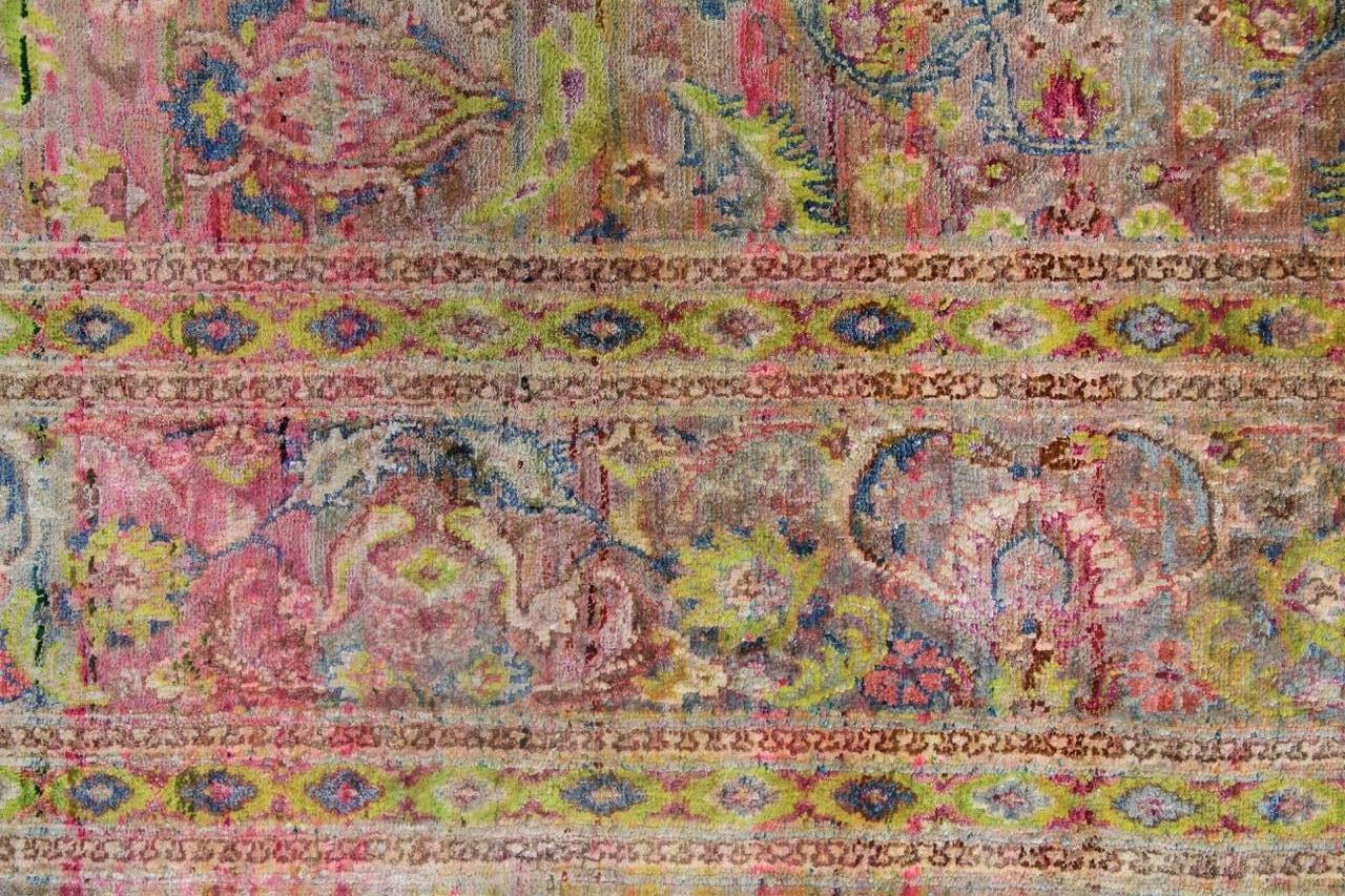 21st Century Multicolored Sari Silk Rug For Sale 1