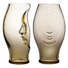21st Century Murana Glass Vase in Straw-Yellow by Fabio Novembre