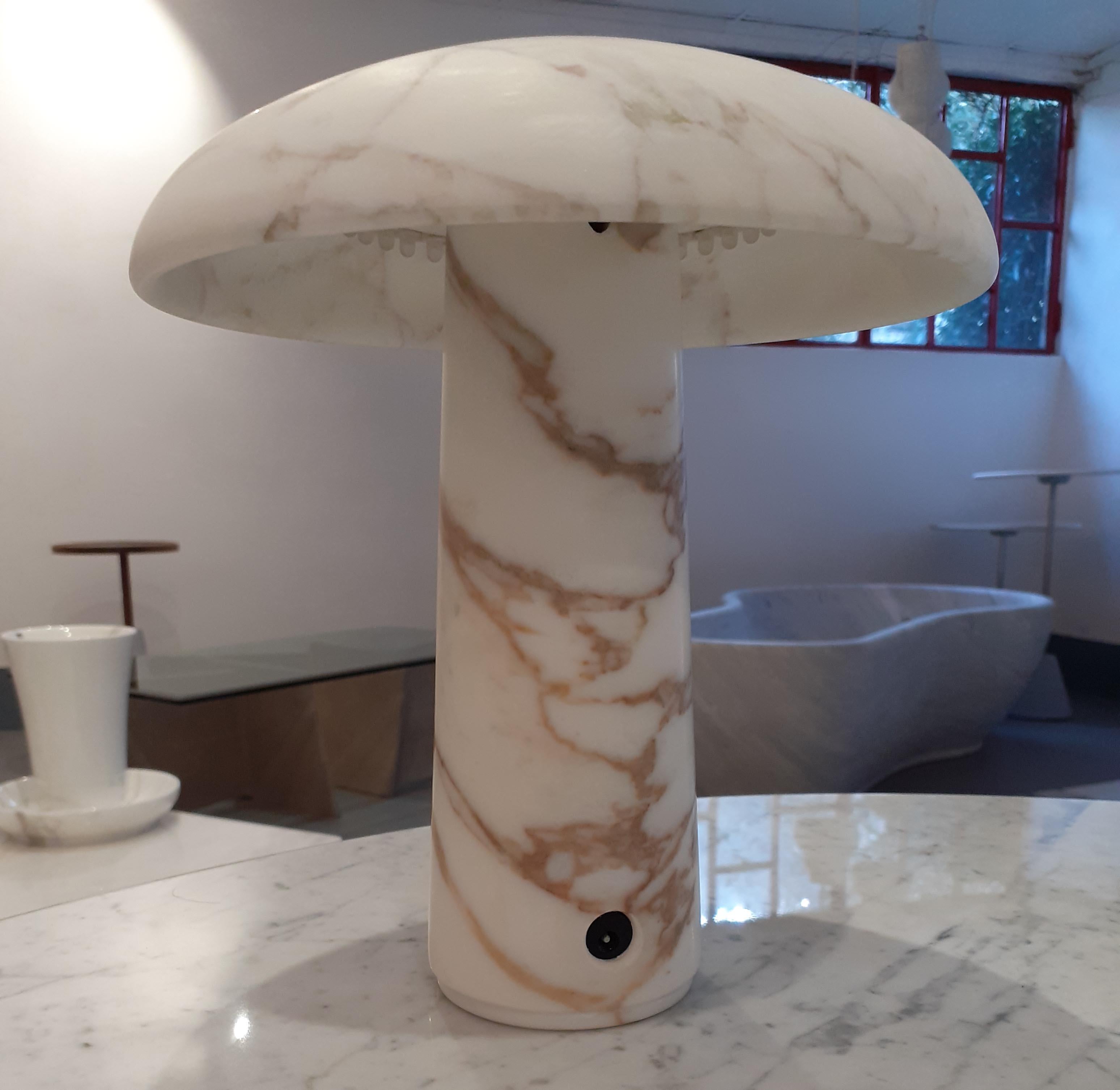 marble mushroom lamp