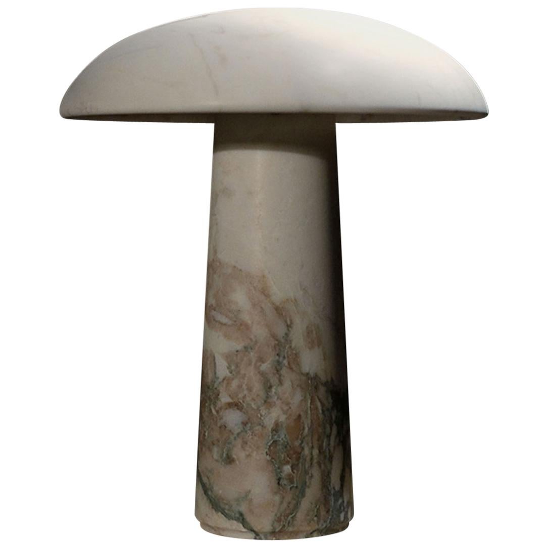 21st Century Mushroom 2 Calacatta Marmor Lampe von Designer Arch.Marco Marino