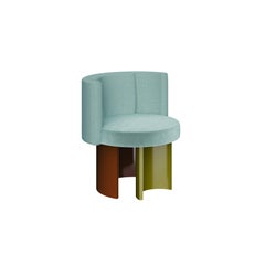 21st Century Myth Dining Chair Wood Brass Handmade in Portugal by Malabar