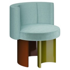 21st Century Myth Dining Chair Wood Brass Handmade in Portugal by Malabar