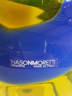21st Century Nason and Moretti Murano Blown Glass "Snake" Vase, Italy, 2020