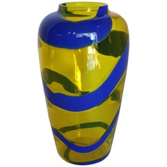 21. Jahrhundert Nason und Moretti Murano geblasenes Glas "Schlange" Vase:: Italien:: 2020