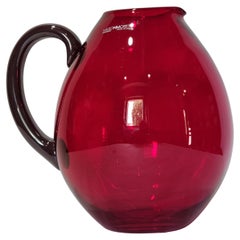 21st Century NasonMoretti Murano Blown Glass "Dandy" Pitcher, Italy, 2023