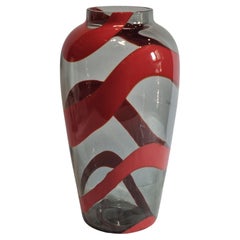 21st Century NasonMoretti Murano Blown Glass "Snake" Vase, Italy, 2023