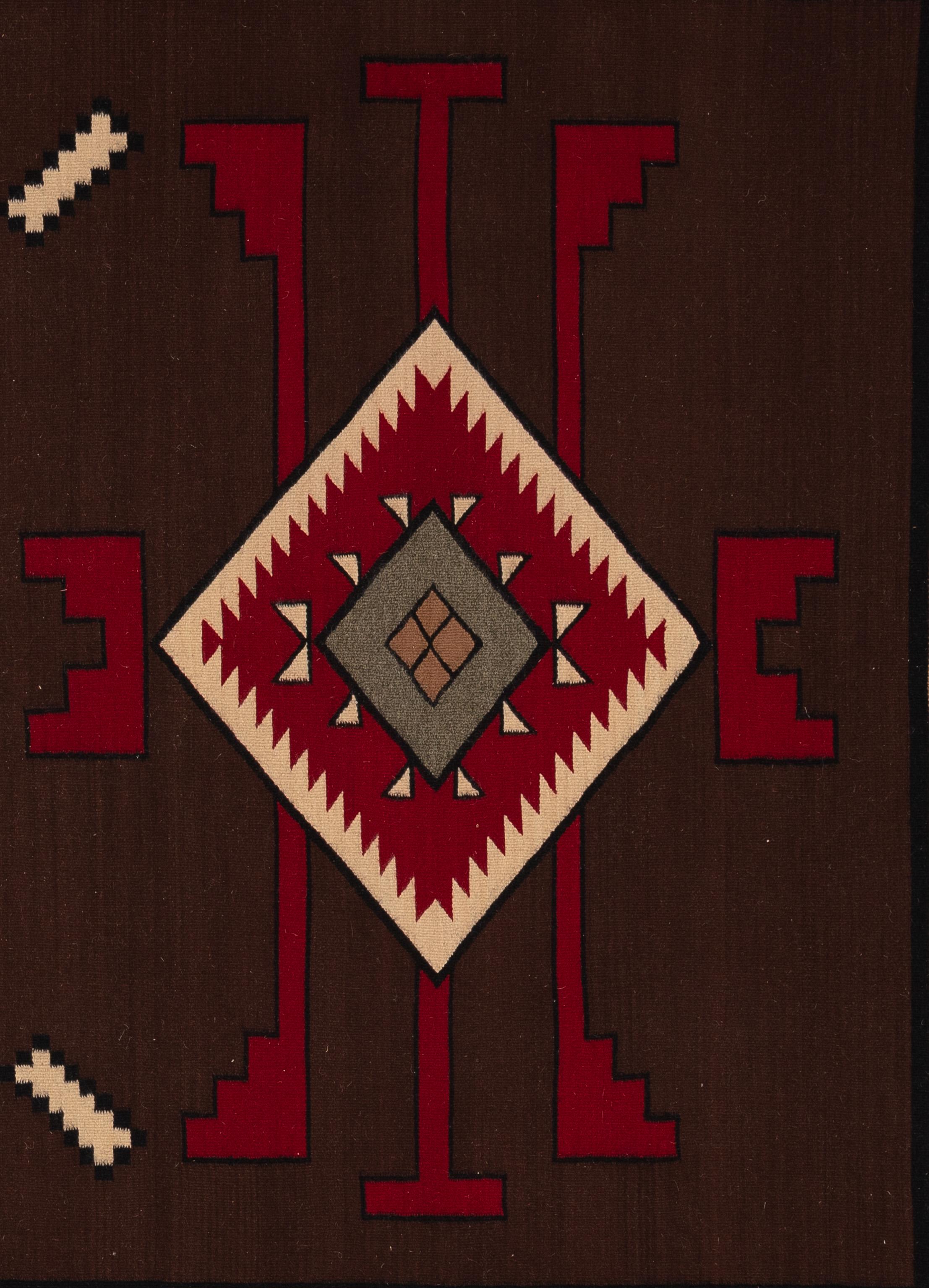 Navajo-inspirierter Teppich des 21. Jahrhunderts (Stammeskunst) im Angebot