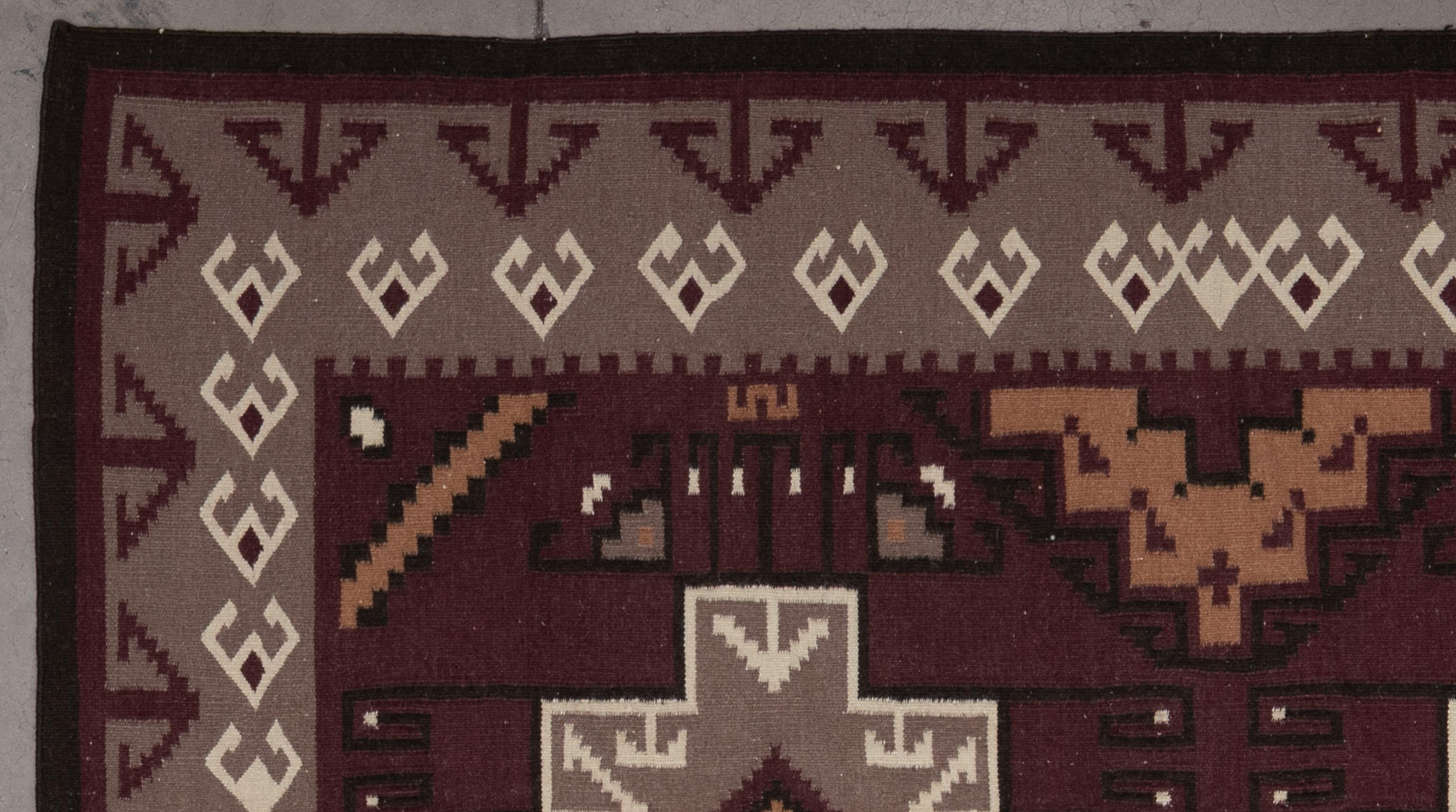 Navajo-inspirierter Teppich des 21. Jahrhunderts (Stammeskunst) im Angebot