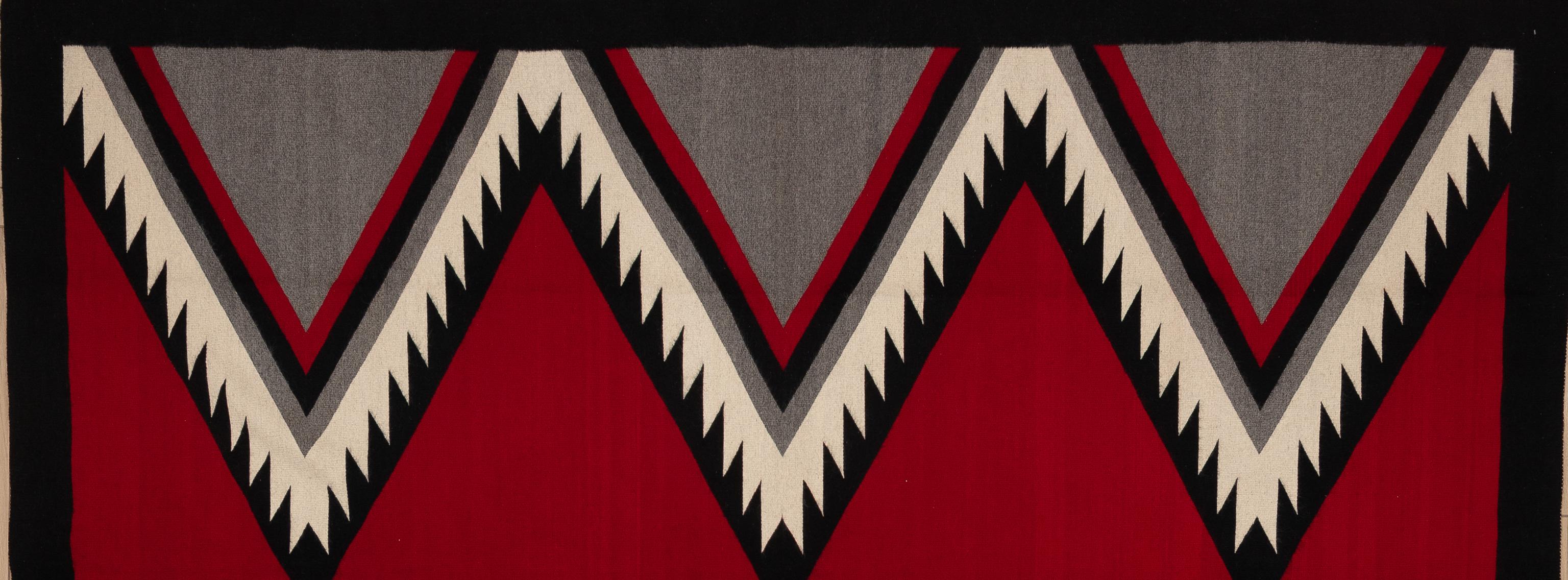 Alfombra inspirada en los Navajo del siglo XXI Mexicano en venta