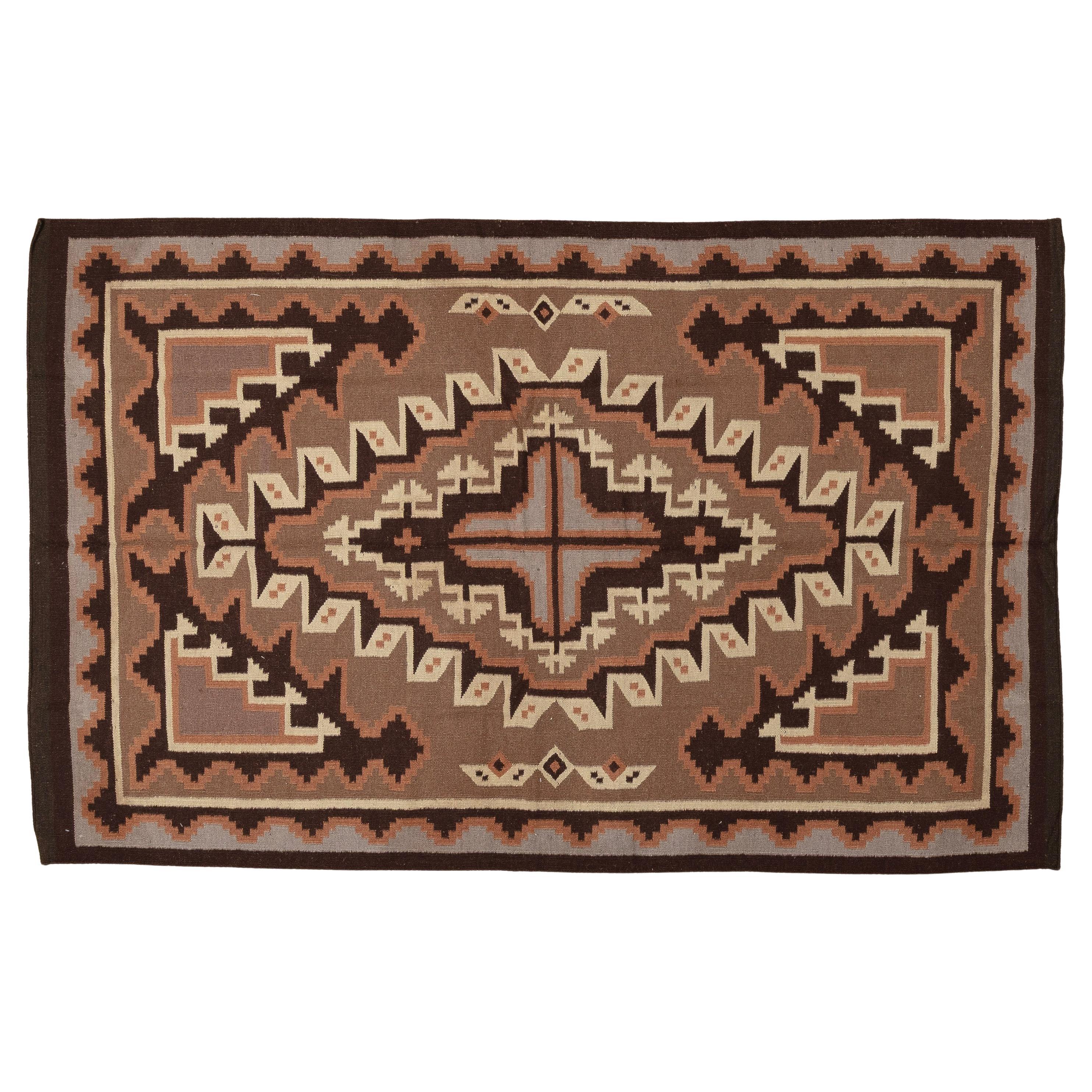 Navajo-inspirierter Teppich des 21. Jahrhunderts