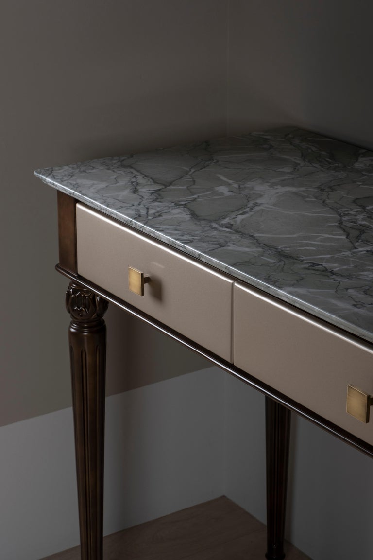 Greenapple Console, Qatar Console, Marble Top, Handmade in Portugal For Sale 2