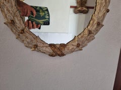 21st Century Neoclassical Style Italian Hand-Carved and Hand-Painted Mirror