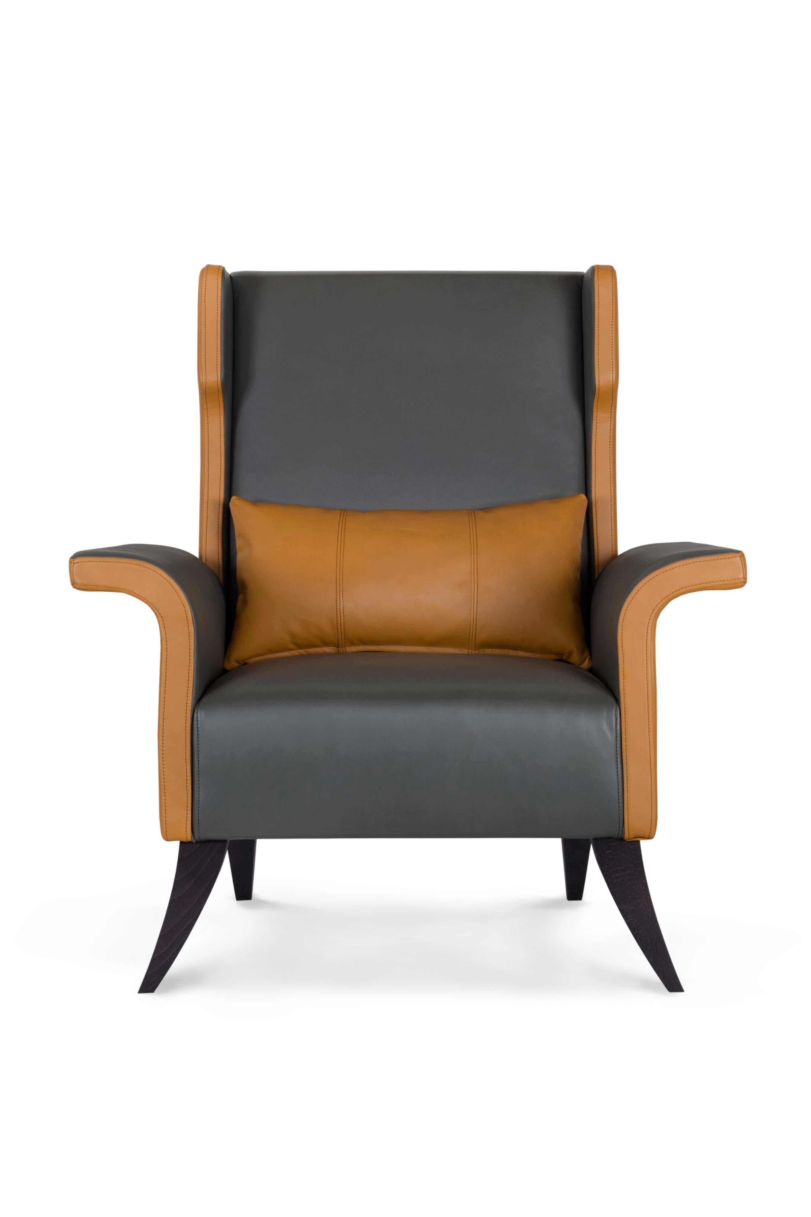 Tile Armchair, Modern Collection, Handcrafted in Portugal - Europe by GF Modern.

Built with the best materials and skilled craftsmanship, this high-end modern classic wooden armchair is a segment reference. Designed to provide comfortable moments,