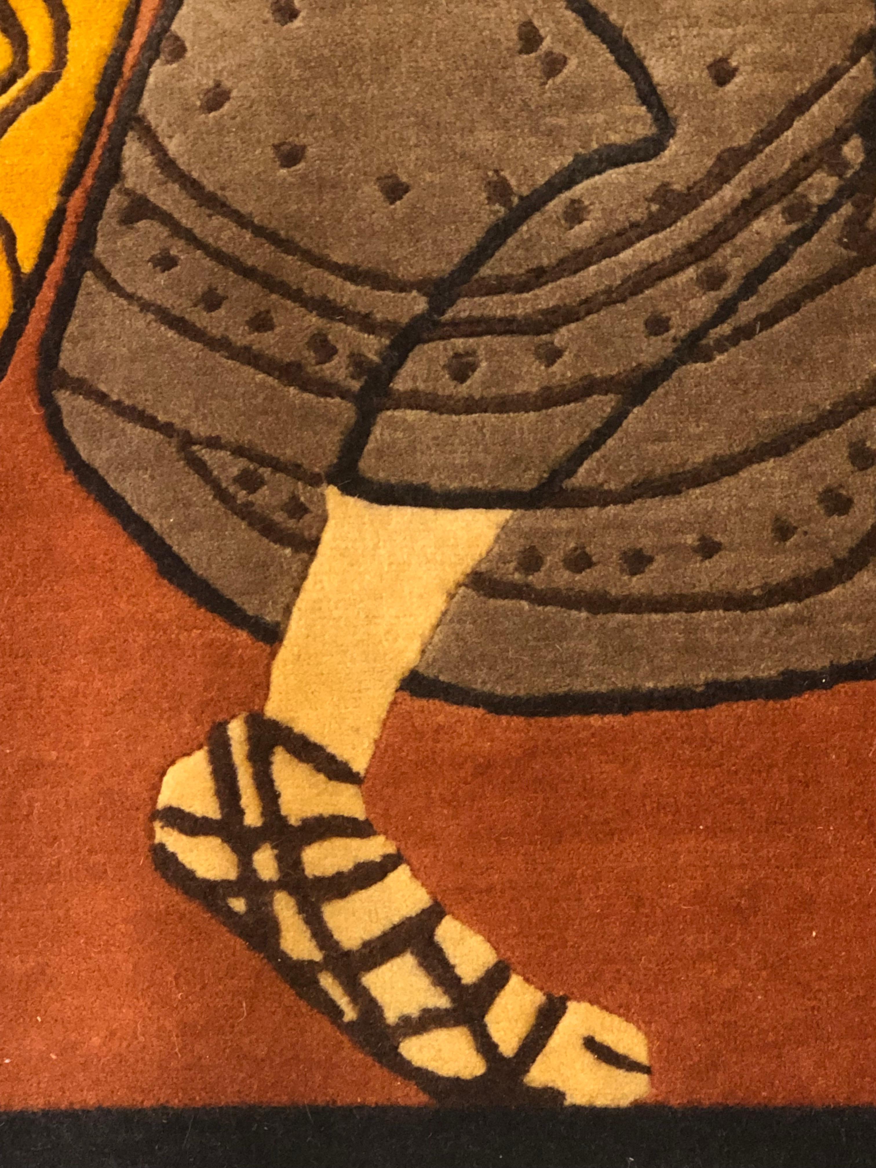 Nepal, handgefertigter Teppich des 21. Jahrhunderts von Linde Burkhardt „Dalle Gioie degli Etruschi“ im Angebot 5