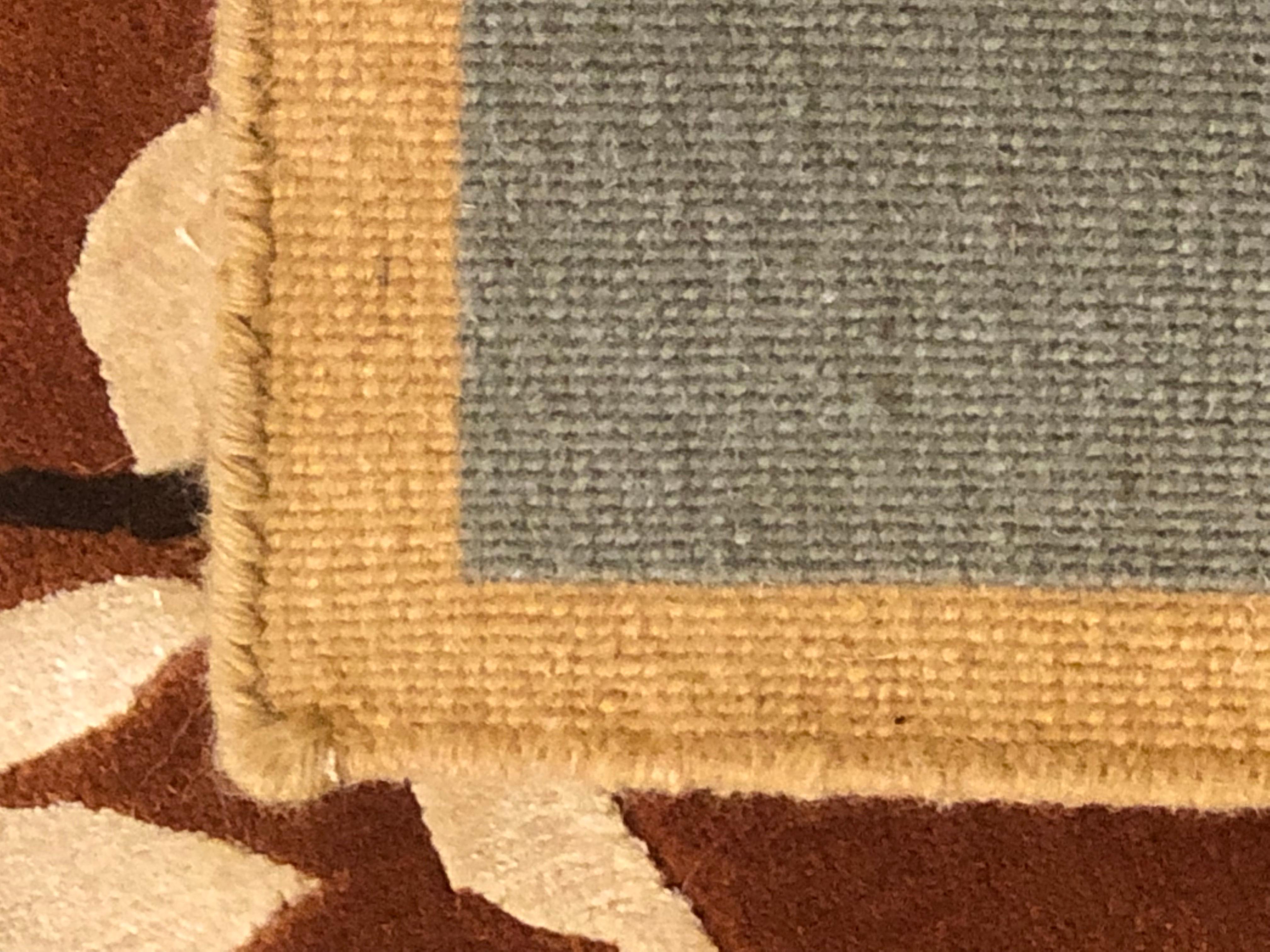 Nepal, handgefertigter Teppich des 21. Jahrhunderts von Linde Burkhardt „Dalle Gioie degli Etruschi“ im Angebot 7