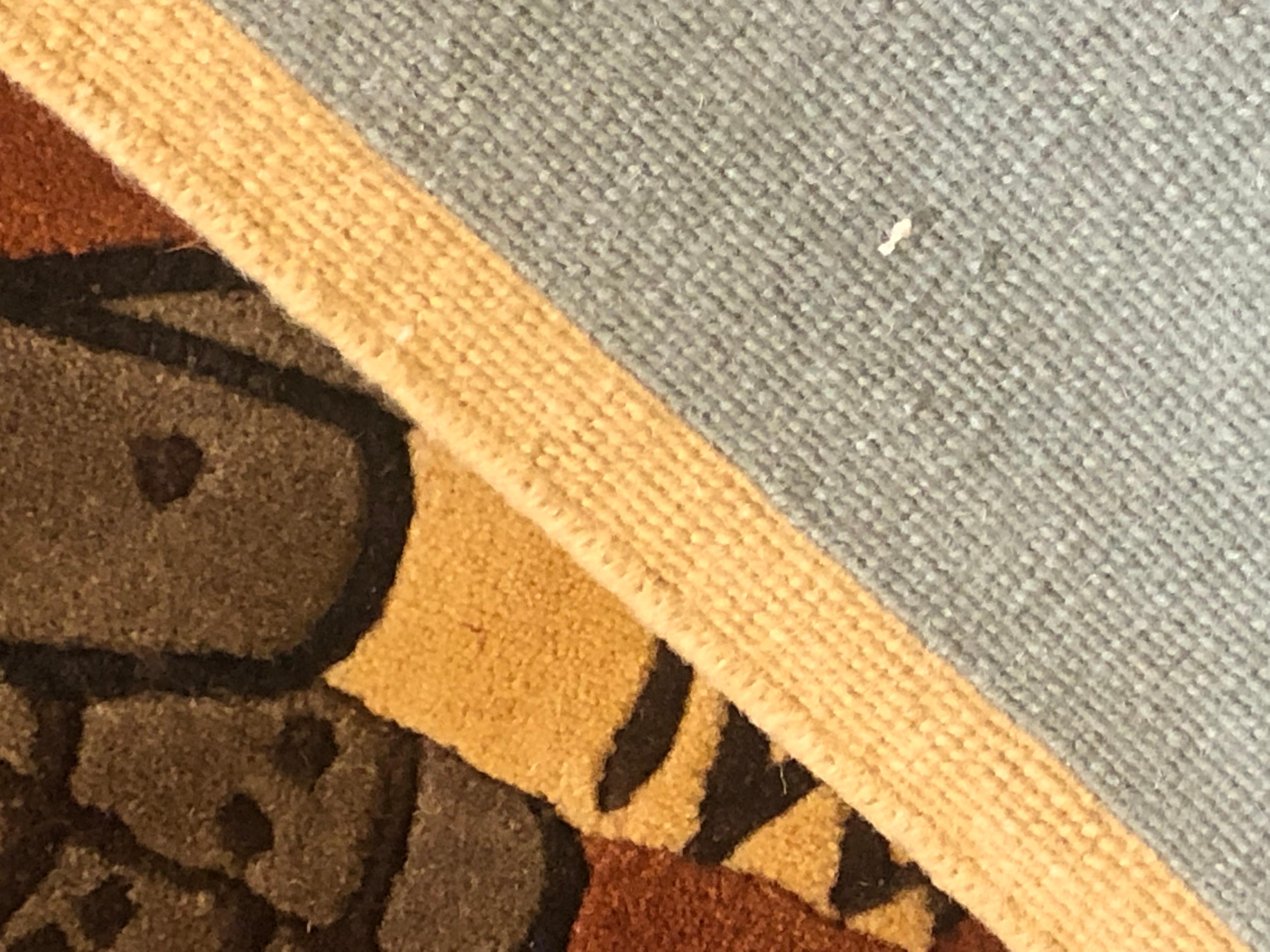 Nepal, handgefertigter Teppich des 21. Jahrhunderts von Linde Burkhardt „Dalle Gioie degli Etruschi“ im Angebot 8