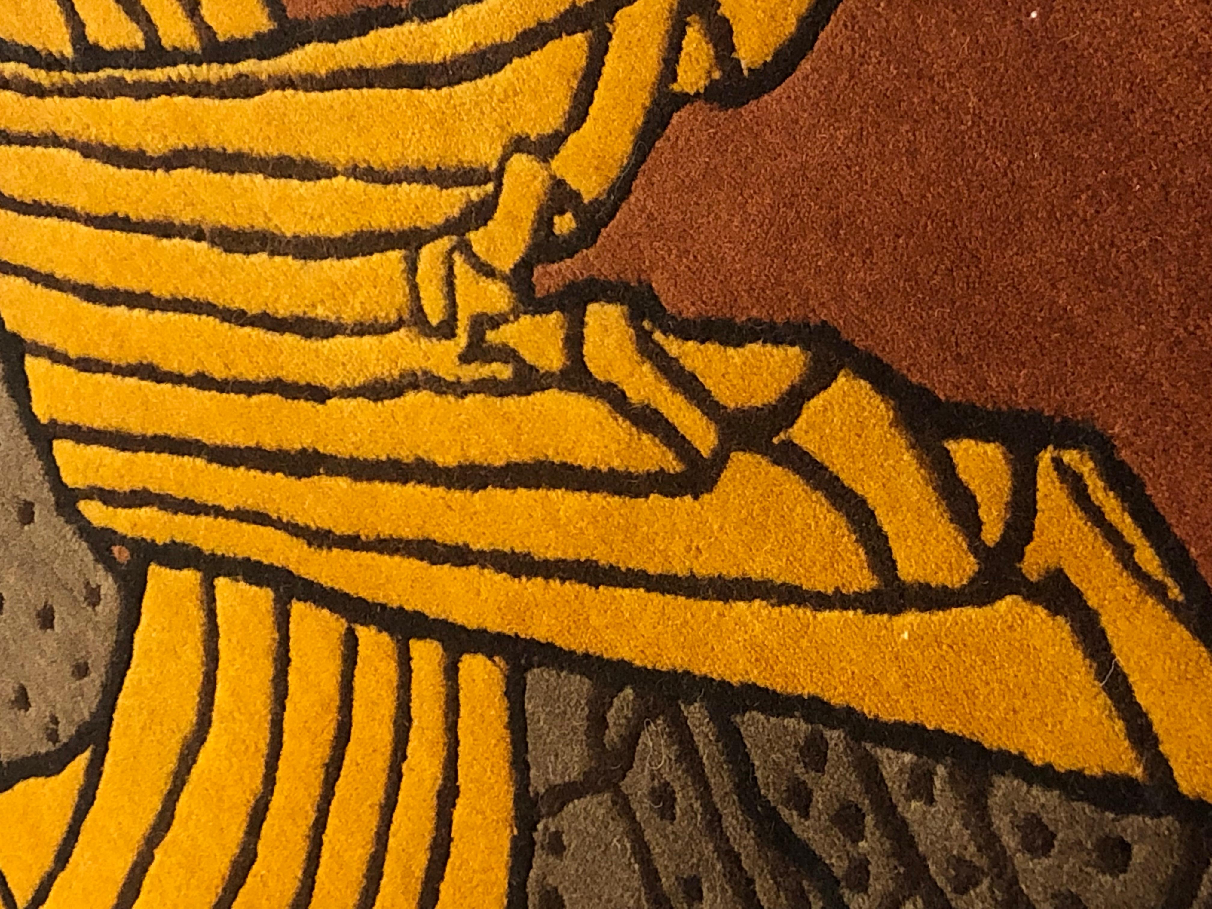 Nepal, handgefertigter Teppich des 21. Jahrhunderts von Linde Burkhardt „Dalle Gioie degli Etruschi“ im Angebot 9