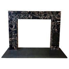 21st Century Nero Portoro Marble Fireplace Surround