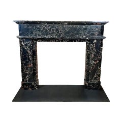 21st Century Nero Potoro Bespoke Marble Fireplace Surround
