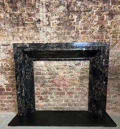 21st Century Nero Potoro Marble Fireplace Mantlepiece