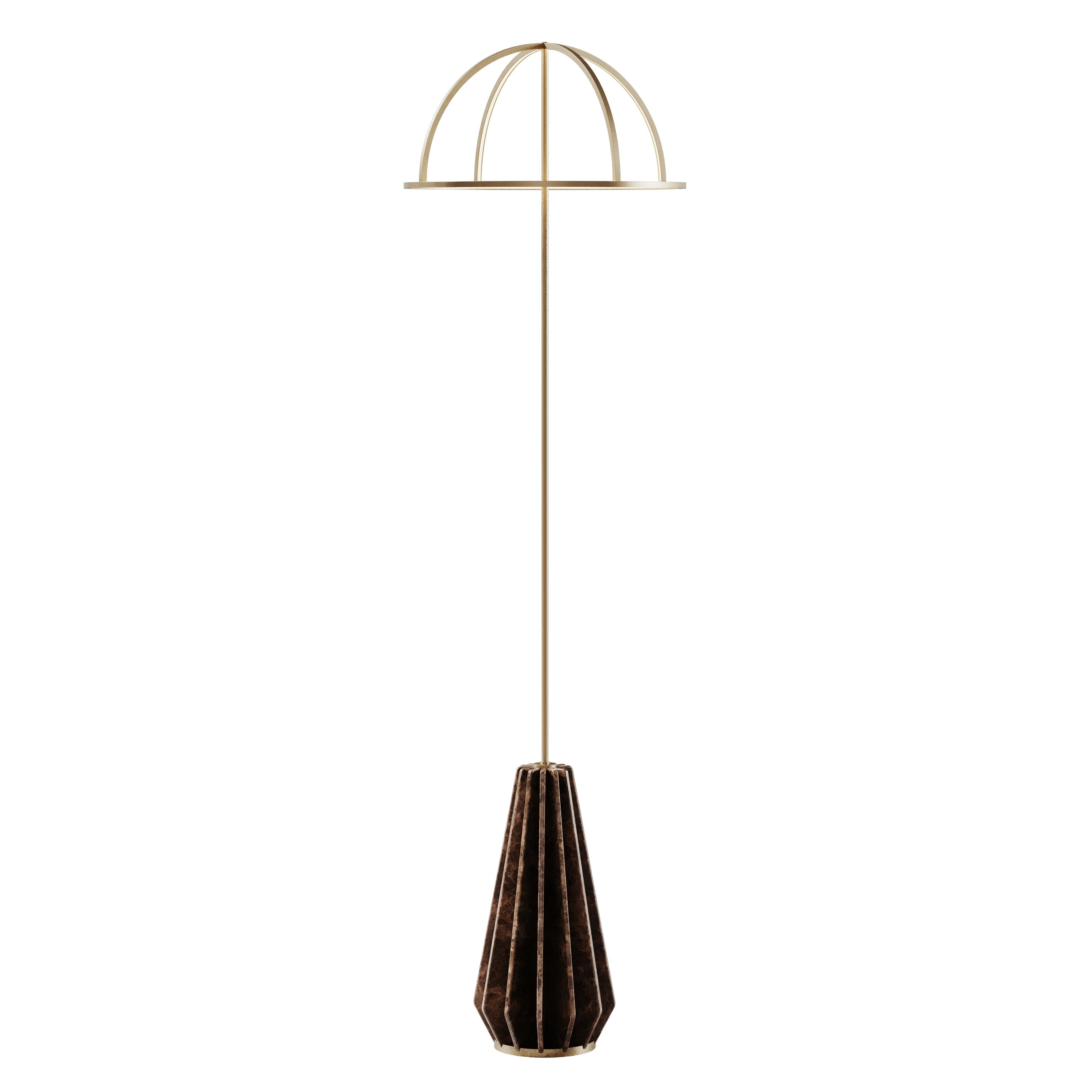 21st Century Nevada Floor Lamp Marble Brass Led Neuf - En vente à RIO TINTO, PT