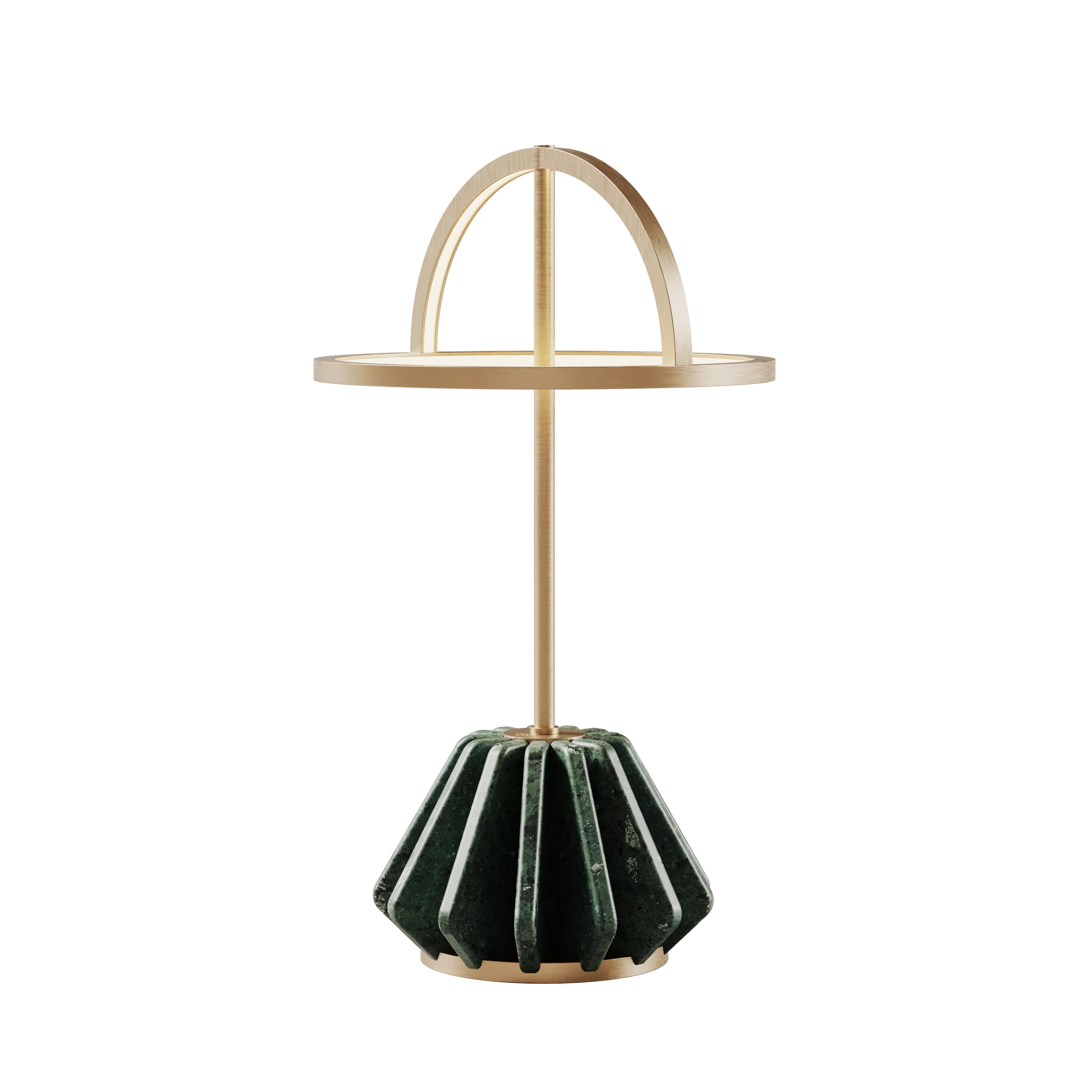 21st Century Nevada I Table Lamp Marble Brass For Sale 1