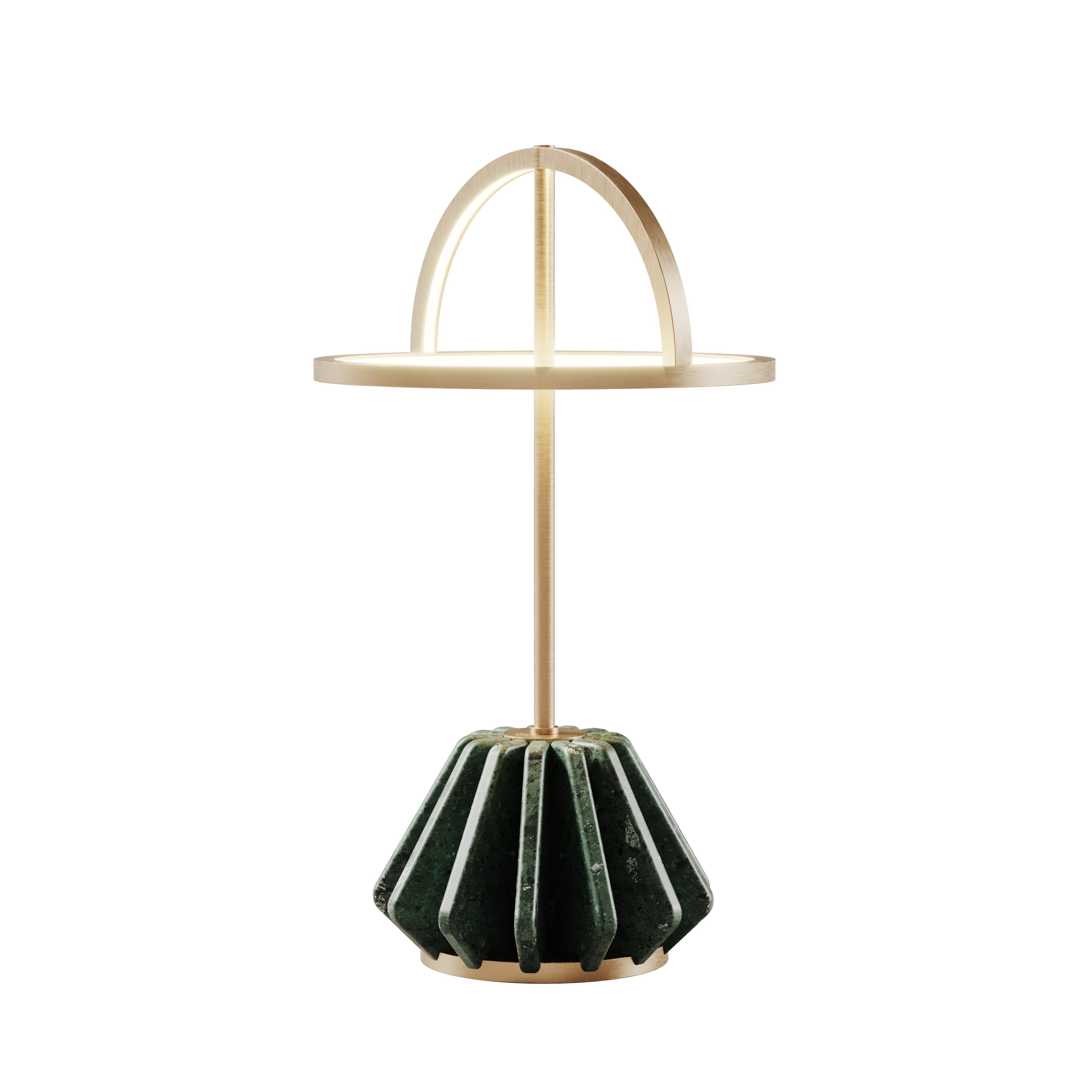 21st Century Nevada I Table Lamp Marble Brass For Sale 2