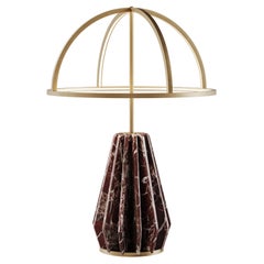21st Century Nevada II Table Lamp Marble Brass Made in Portugal by Porus