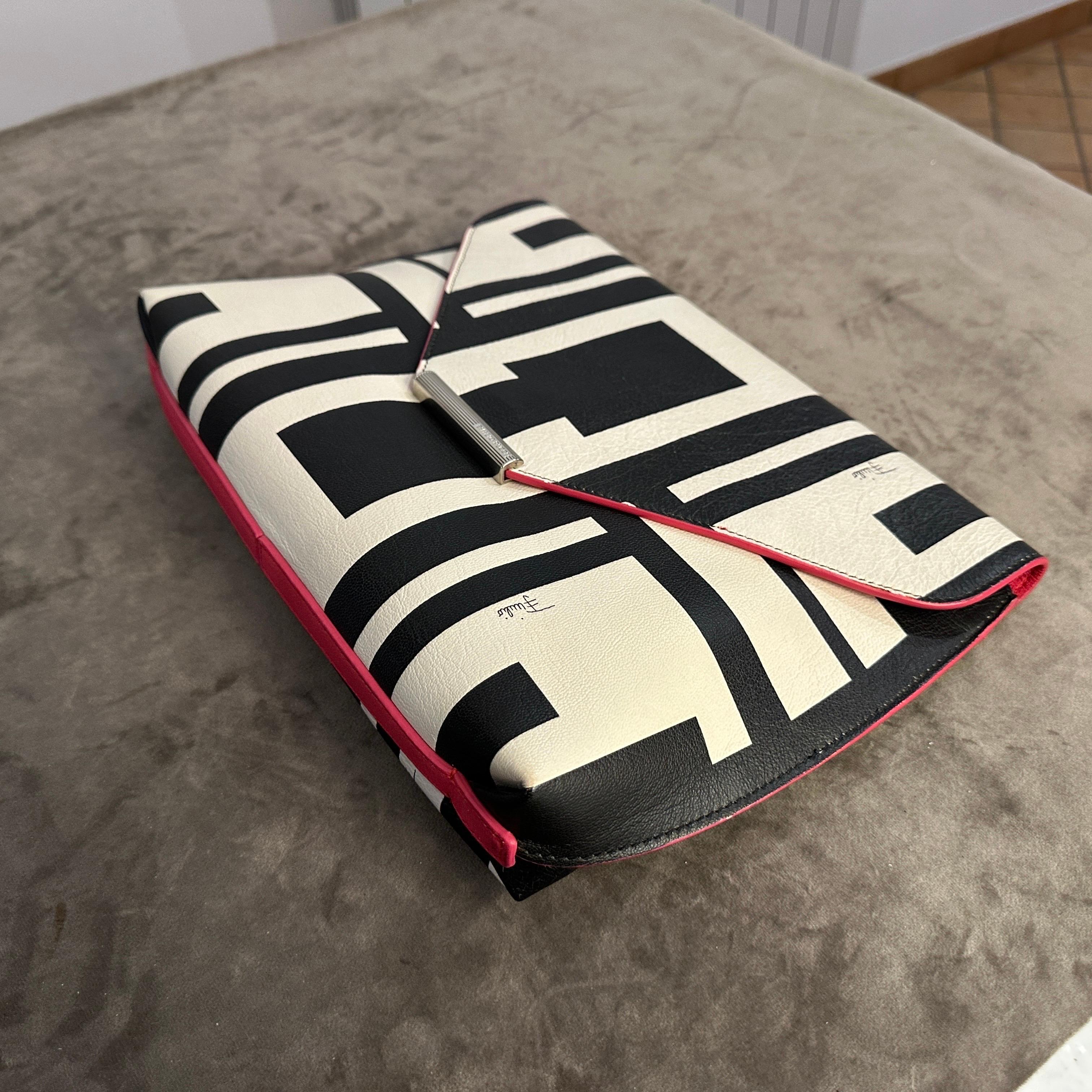 21st Century Never Used Black and White Clutch Bag by Emilio Pucci For Sale 7