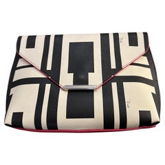 21st Century Never Used Black and White Clutch Bag by Emilio Pucci