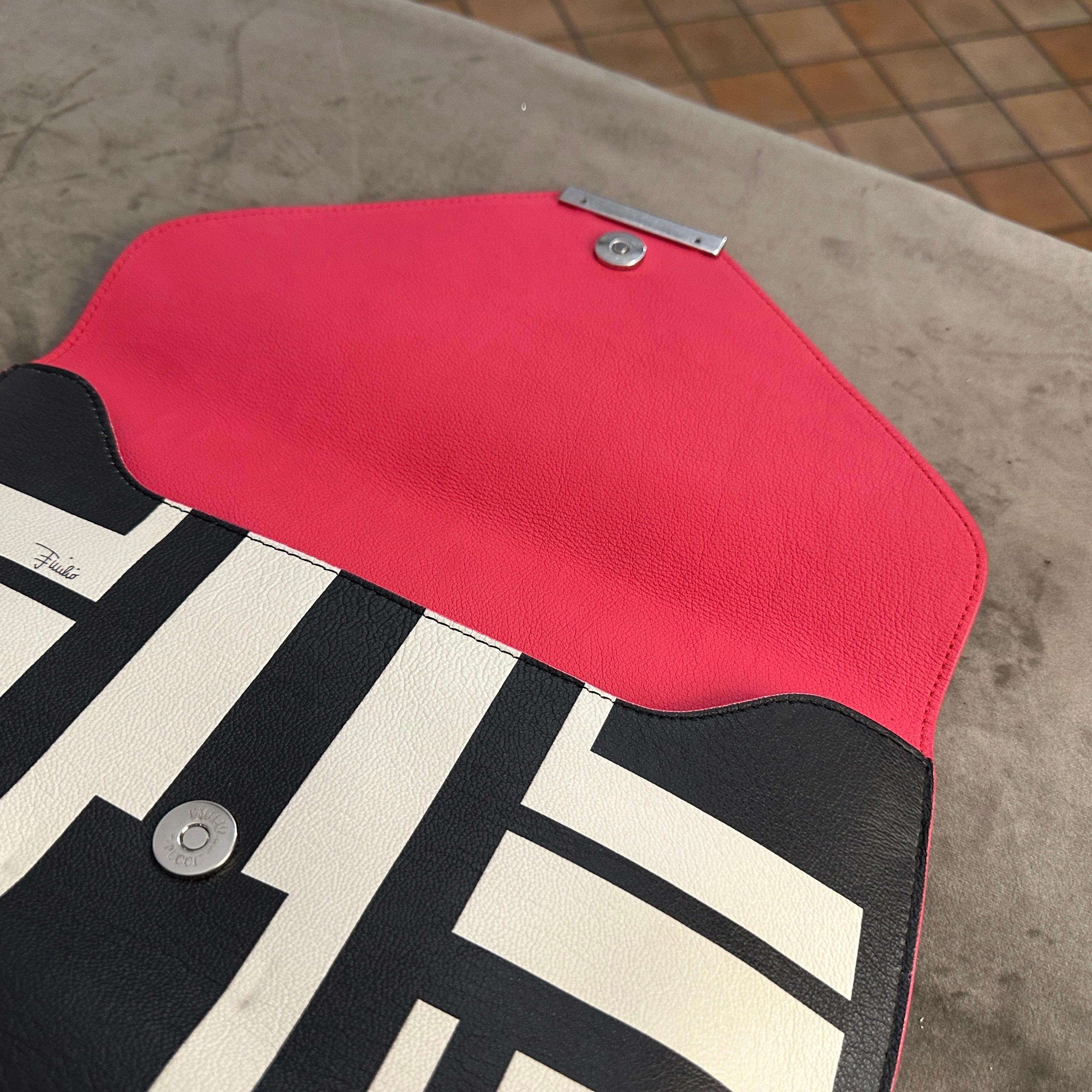21st Century Never Used Black and White Clutch Bag by Emilio Pucci For Sale 3