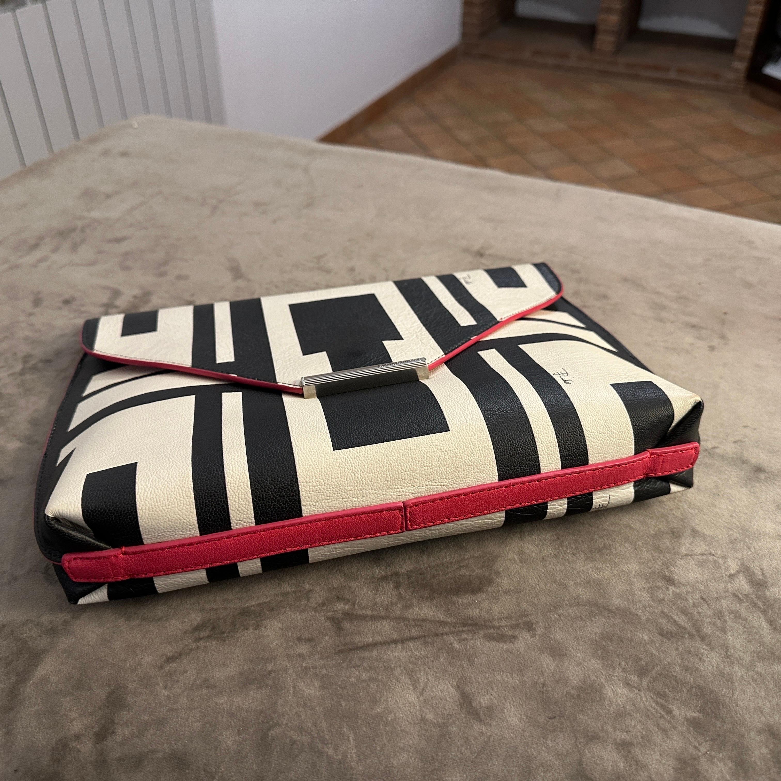 21st Century Never Used Black and White Clutch Bag by Emilio Pucci For Sale 4