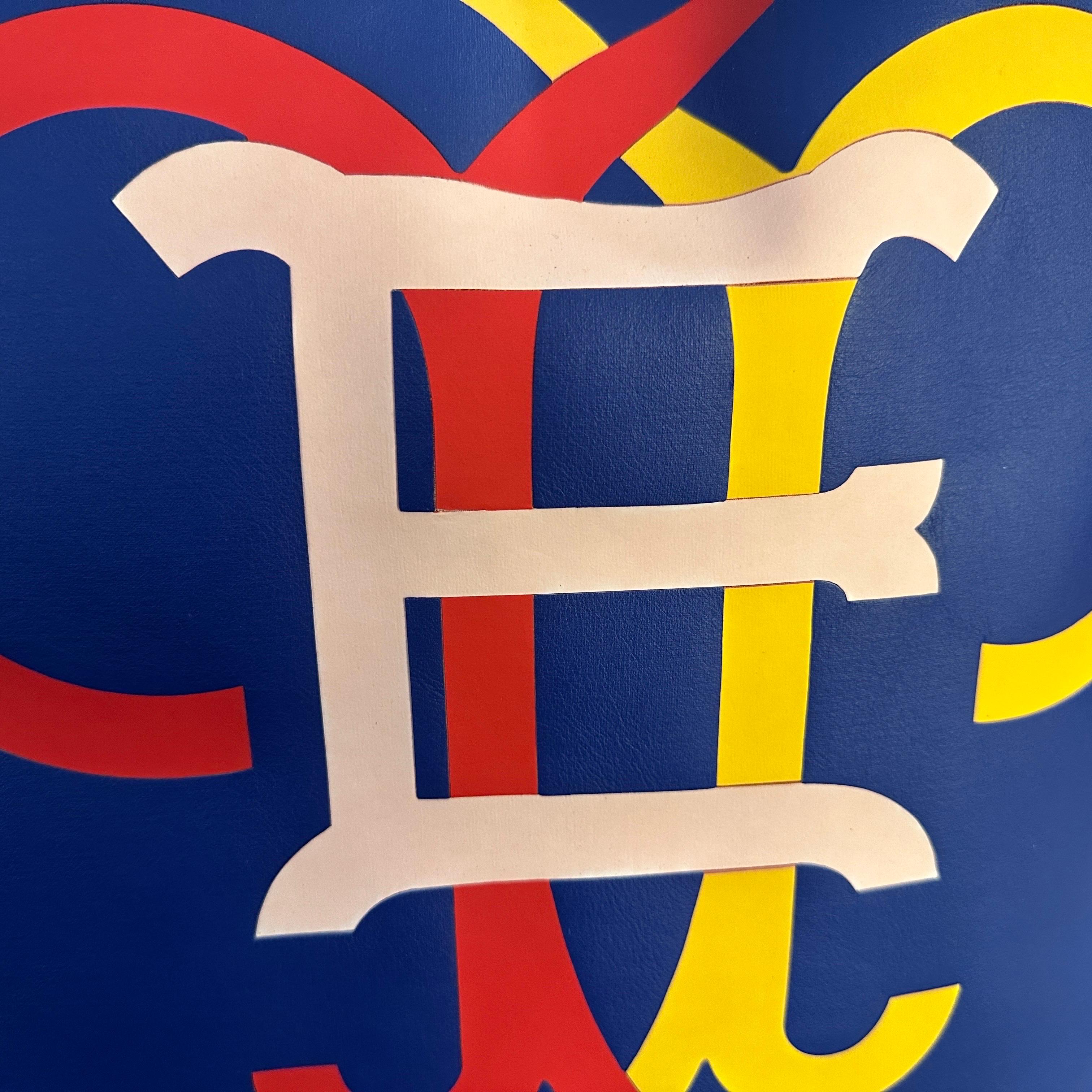 21st Century Never used Blue Leather Emilio Pucci Tote Bag For Sale 2