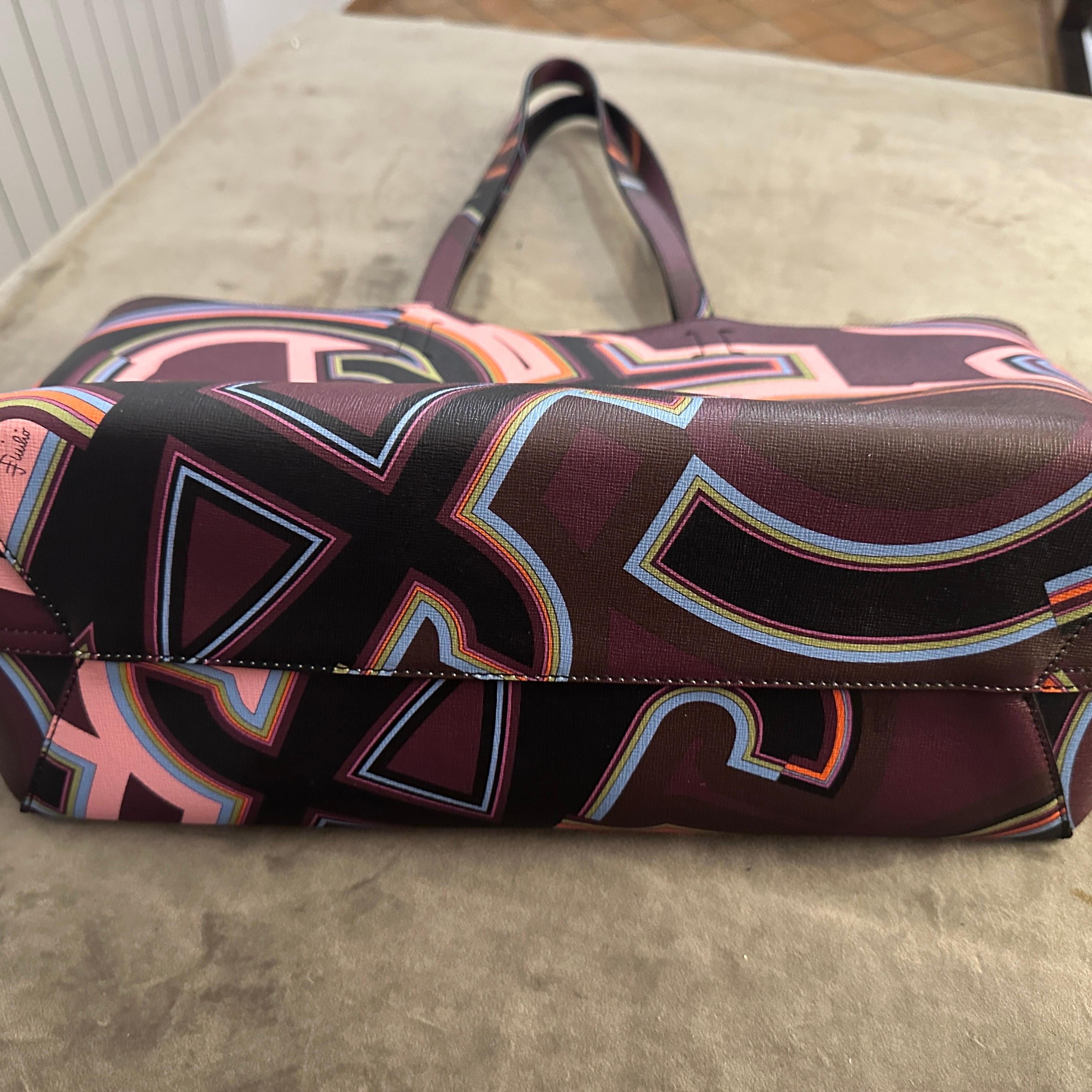 Black 21st Century Never Worn Emilio Pucci Iconic Tote Bag For Sale