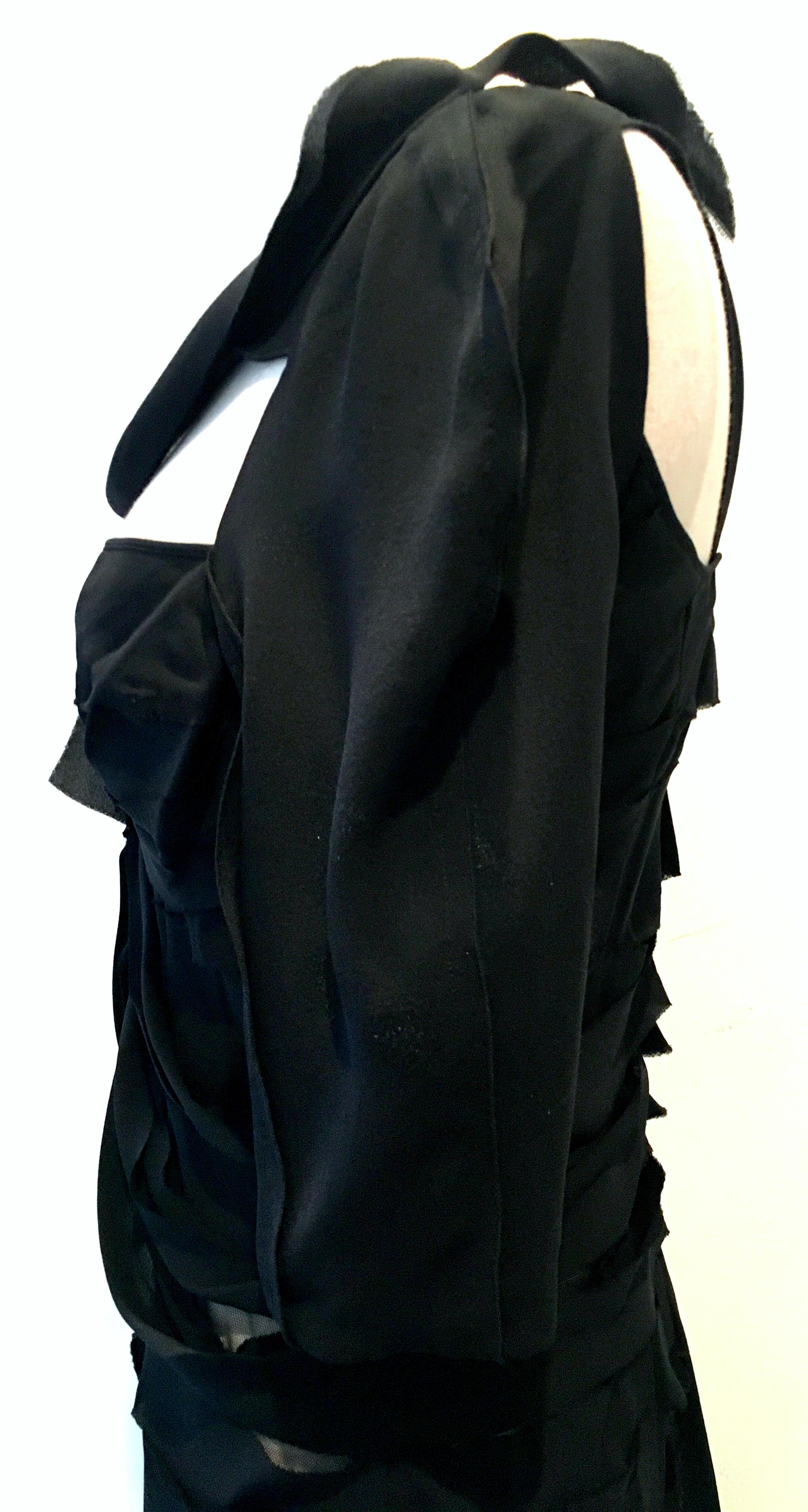 21st Century & New Black Silk Dress By, Nina Ricci Paris For Sale 6