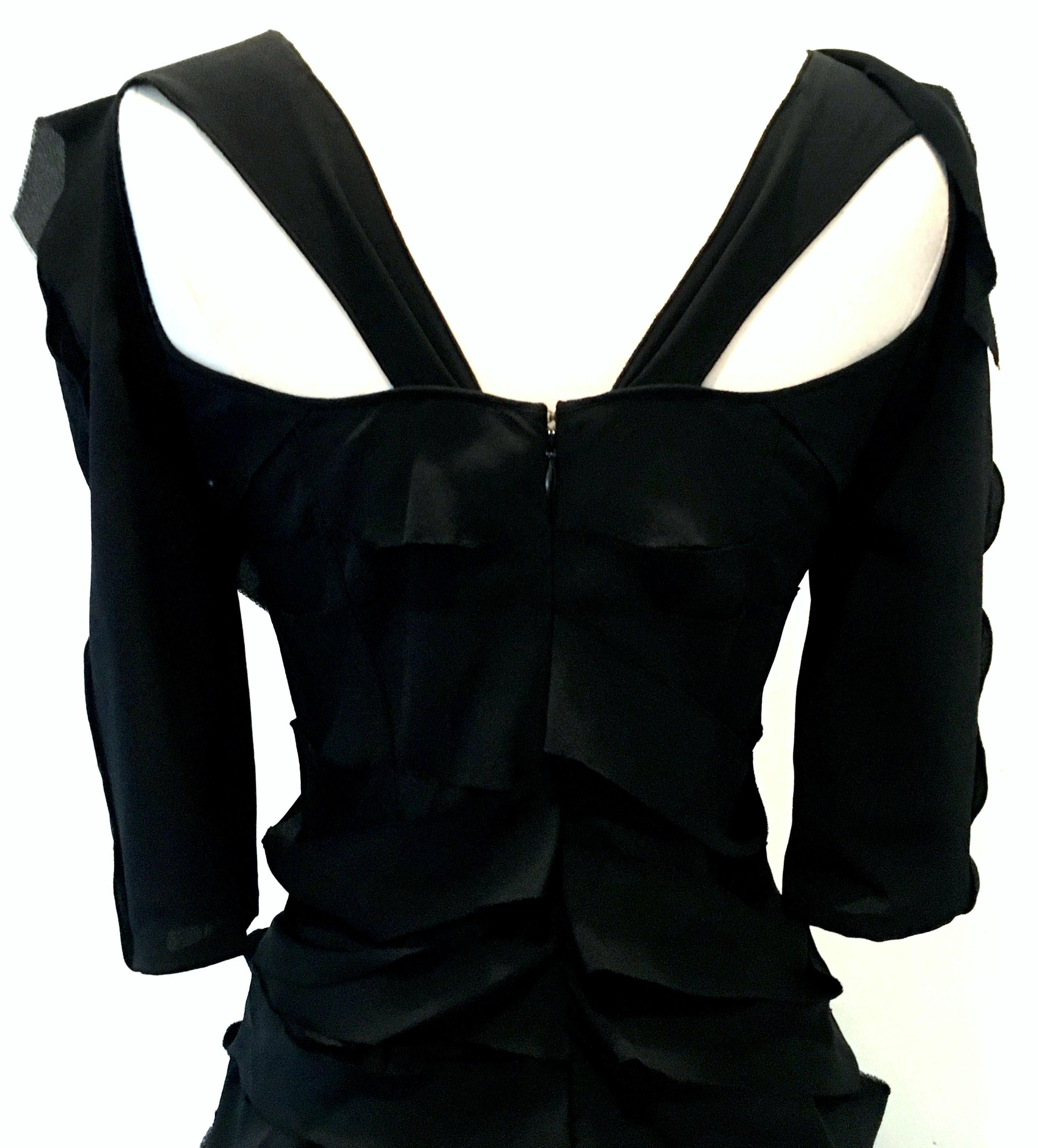 21st Century & New Black Silk Dress By, Nina Ricci Paris 7