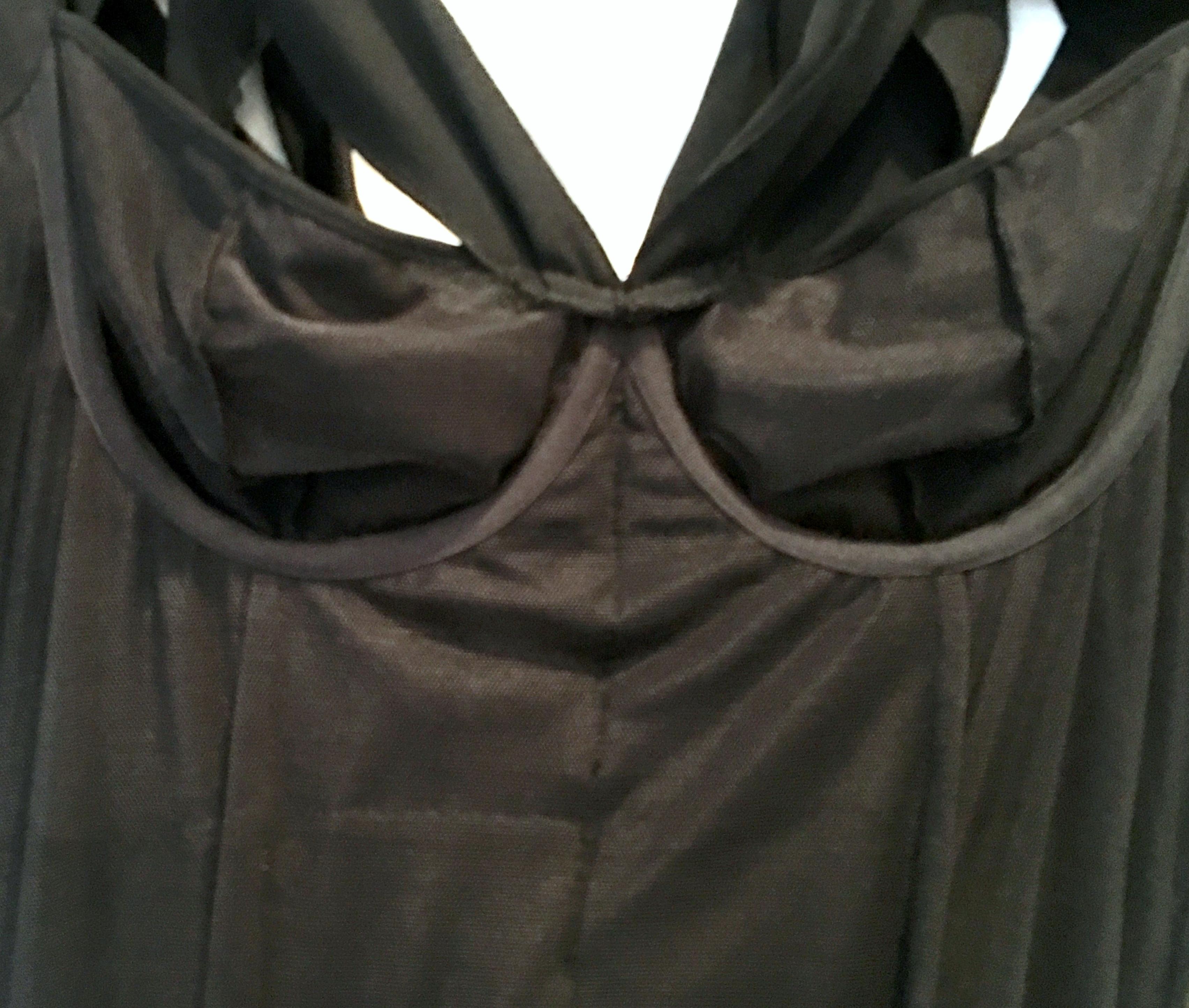21st Century & New Black Silk Dress By, Nina Ricci Paris 12