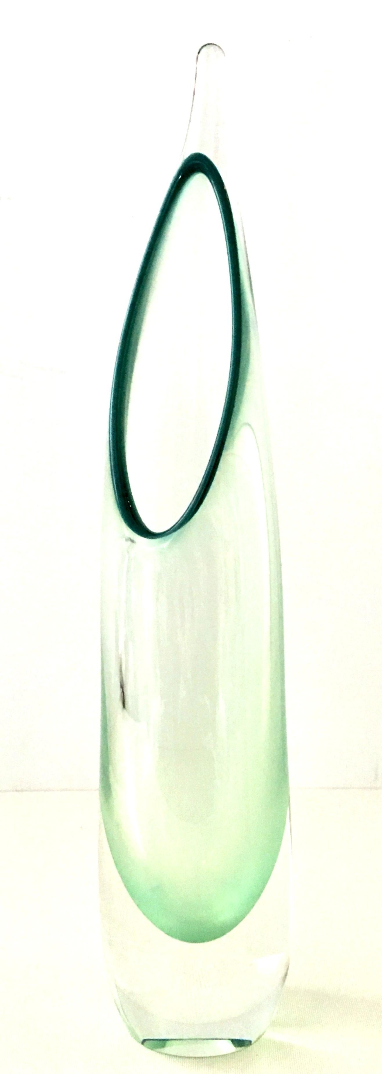 Contemporary 21st Century and New Blown Art Glass Organic Modern Sculptural Vase For Sale