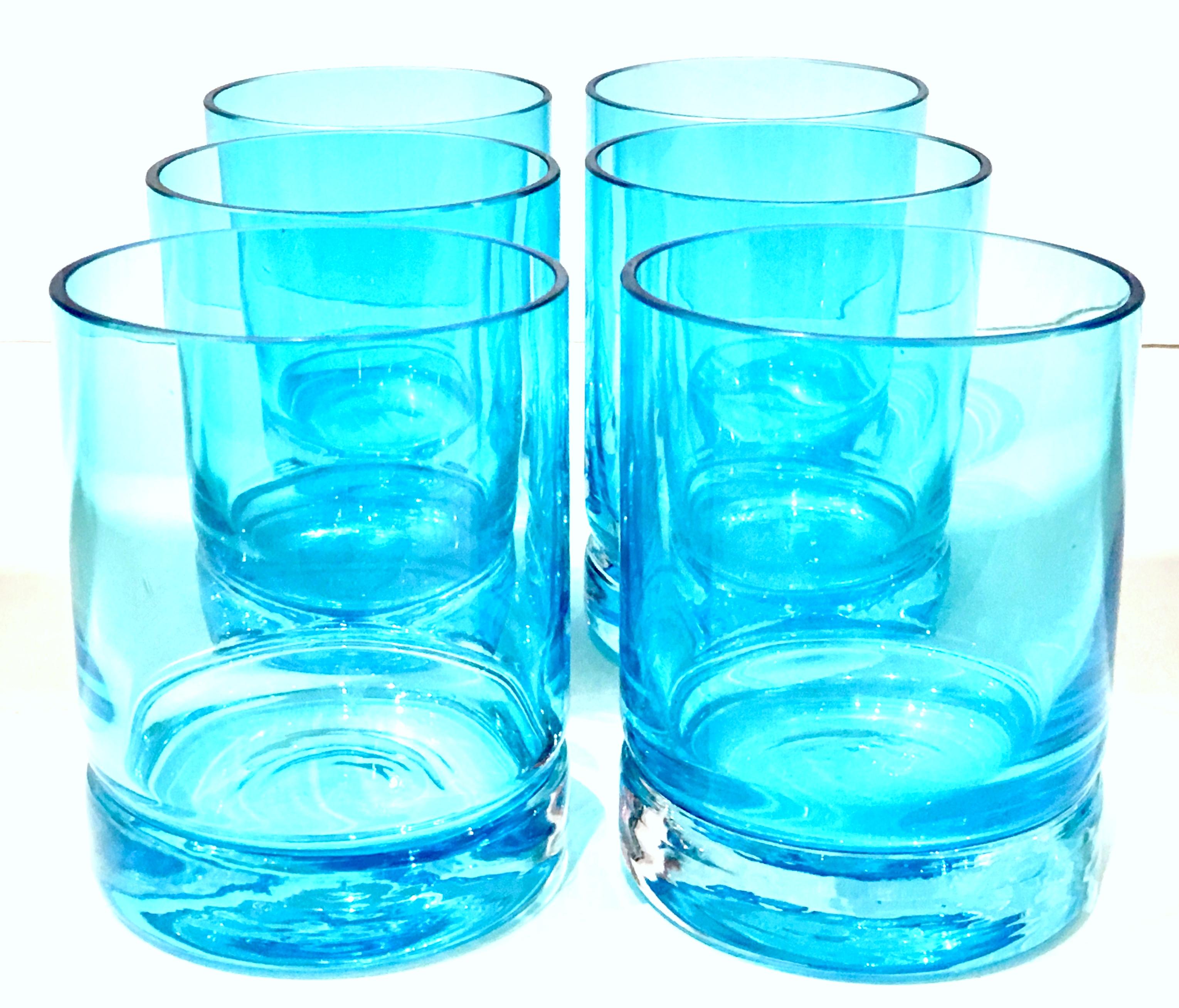 21st Century and New Blown Glass Drinks Set of Eight In Excellent Condition In West Palm Beach, FL