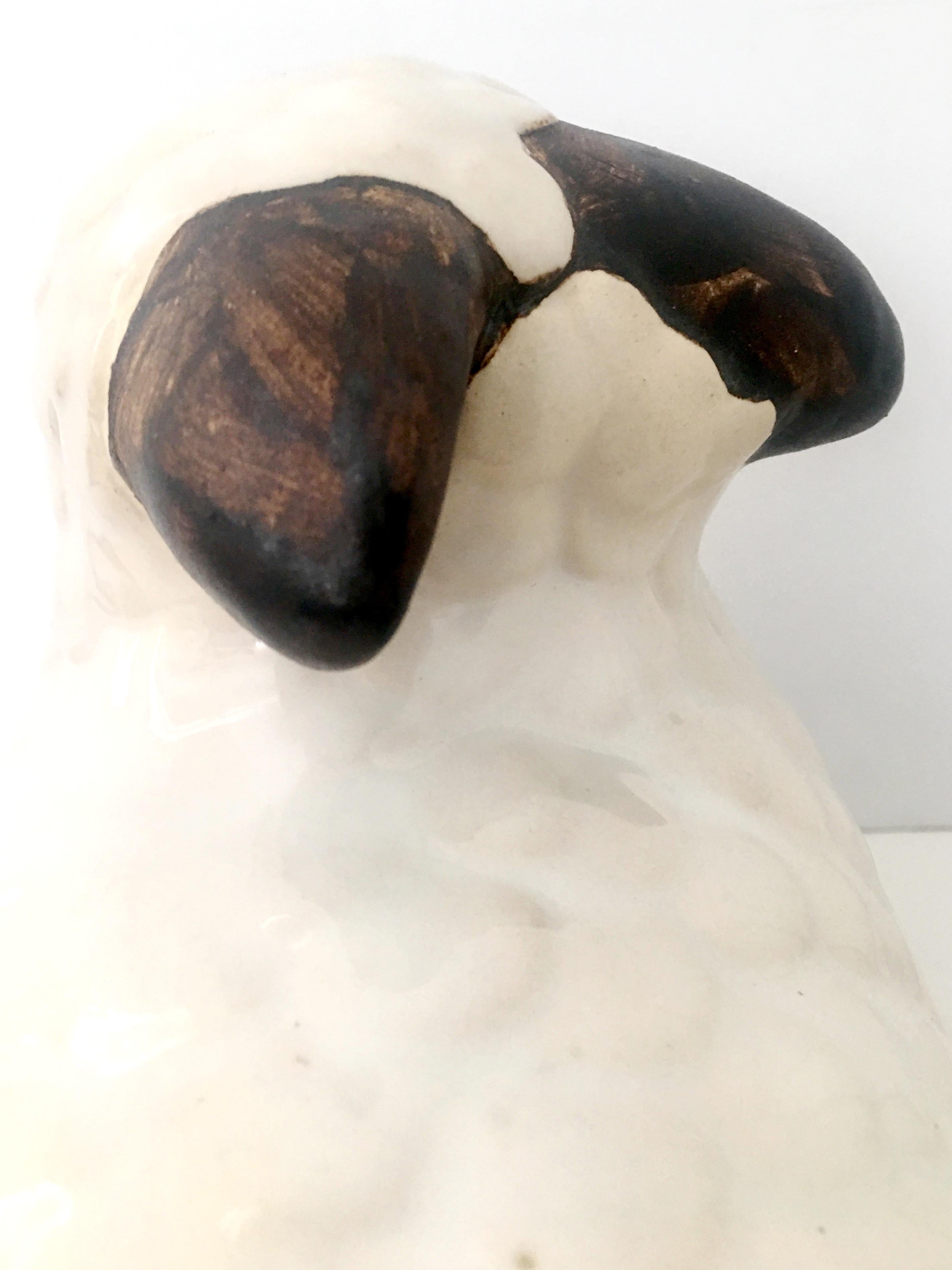 21st Century & New Ceramic Glaze Hand-Painted Lamb Sculpture For Sale 5