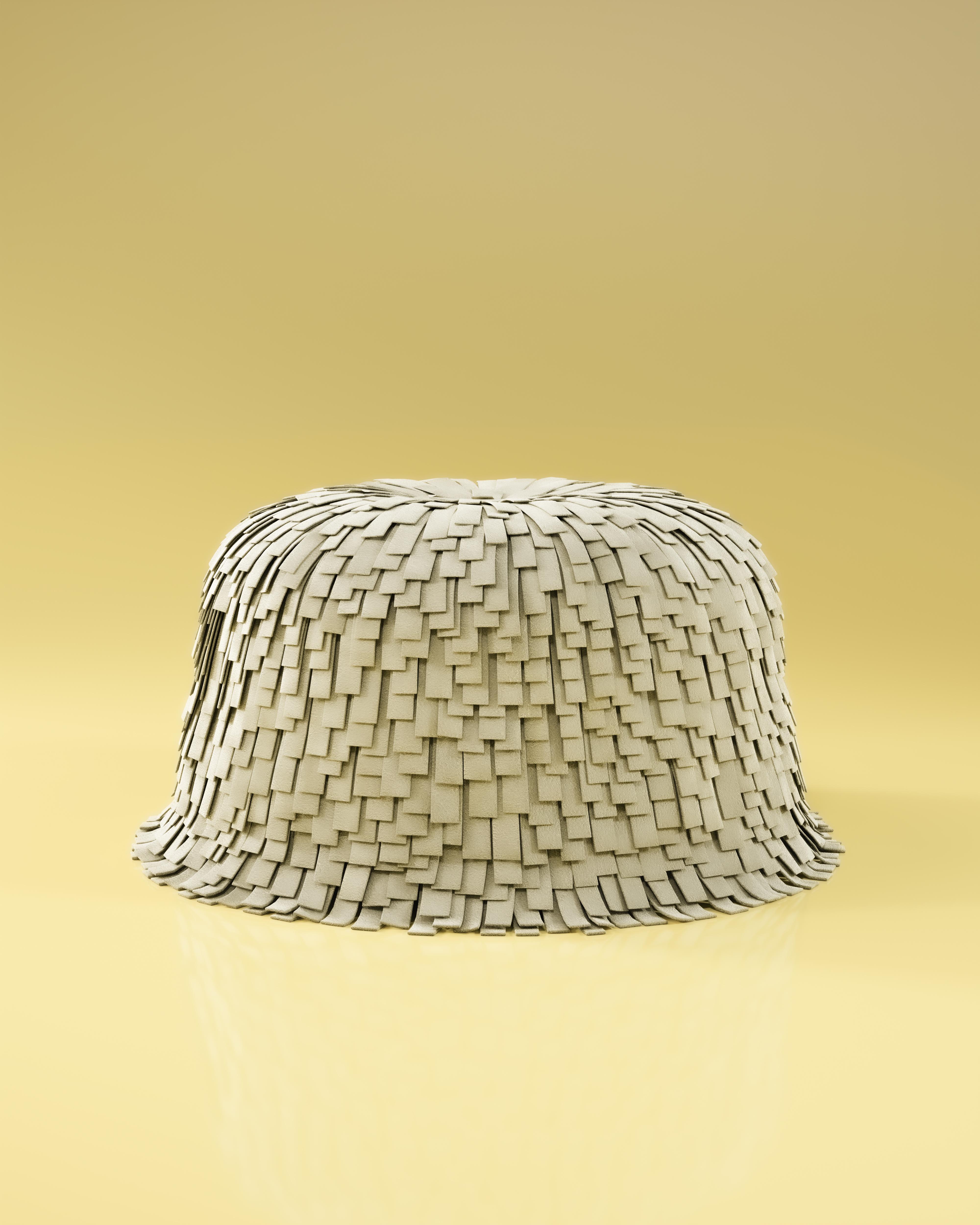 XXIe siècle et contemporain Pouf Lyra Fringes du 21e siècle fabriqué au Portugal par Ottiu en vente