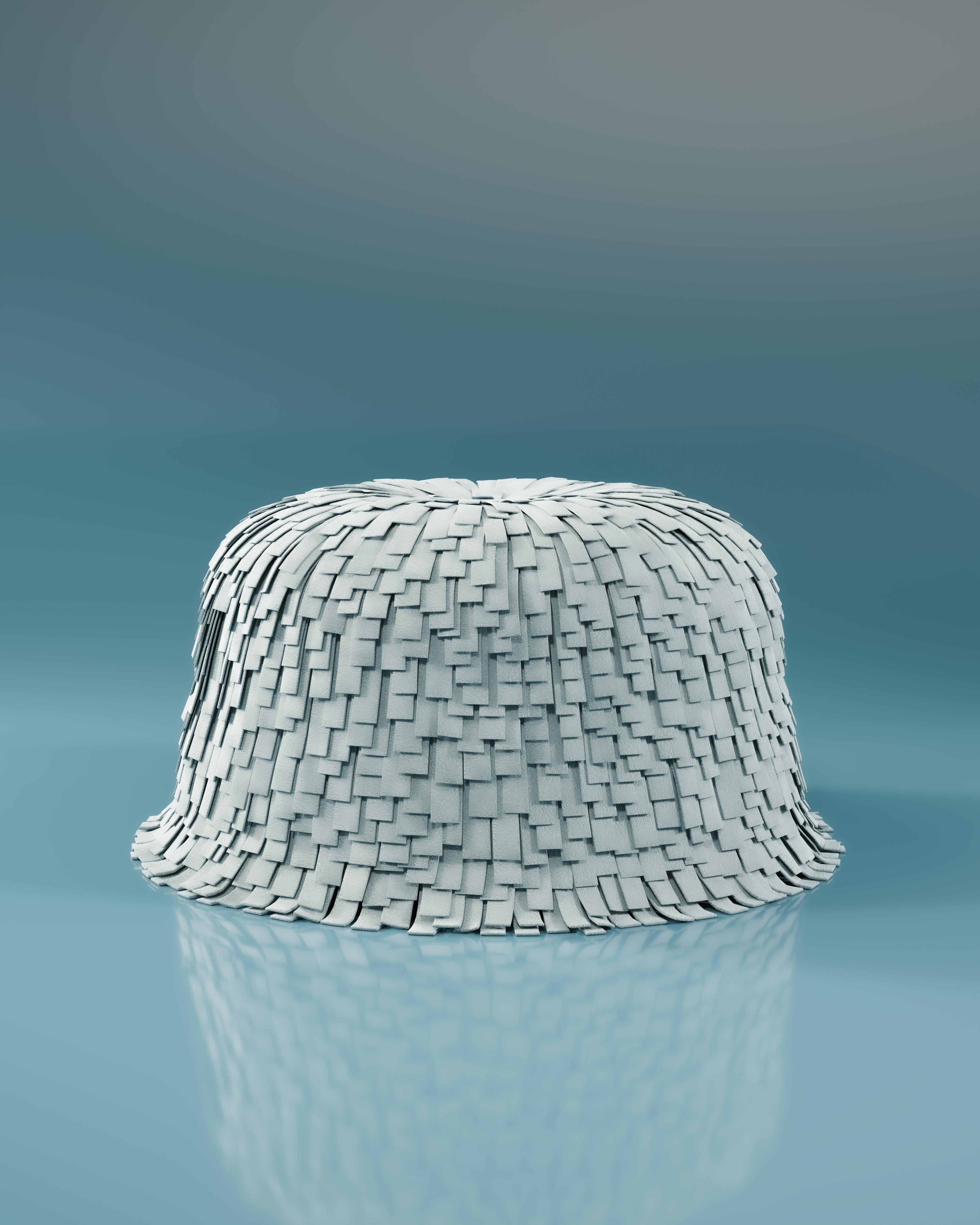 Pouf Lyra Fringes du 21e siècle fabriqué au Portugal par Ottiu en vente 3