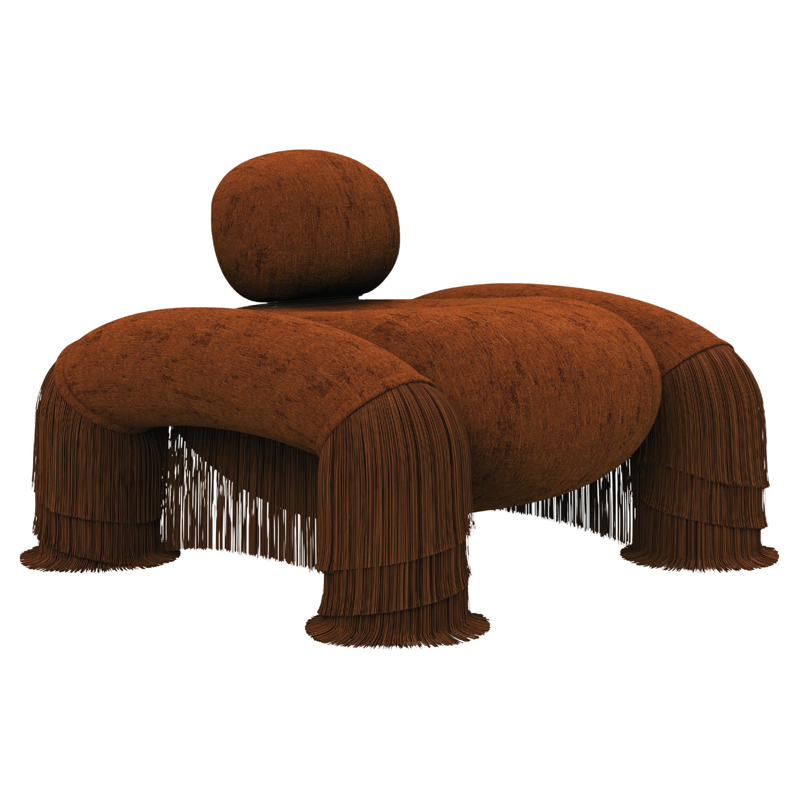 21st Century New Collection Odessa Fringes Armchair Made in Portugal by Ottiu