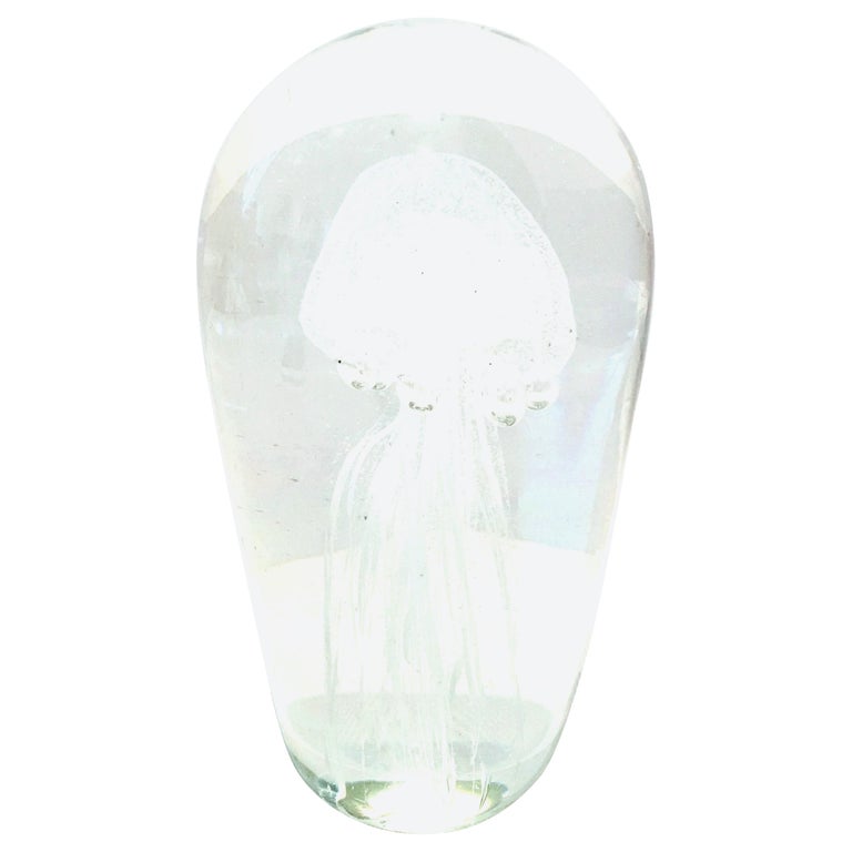 21st Century and New Hand Blown Art Glass Jellyfish Sculpture For Sale ...