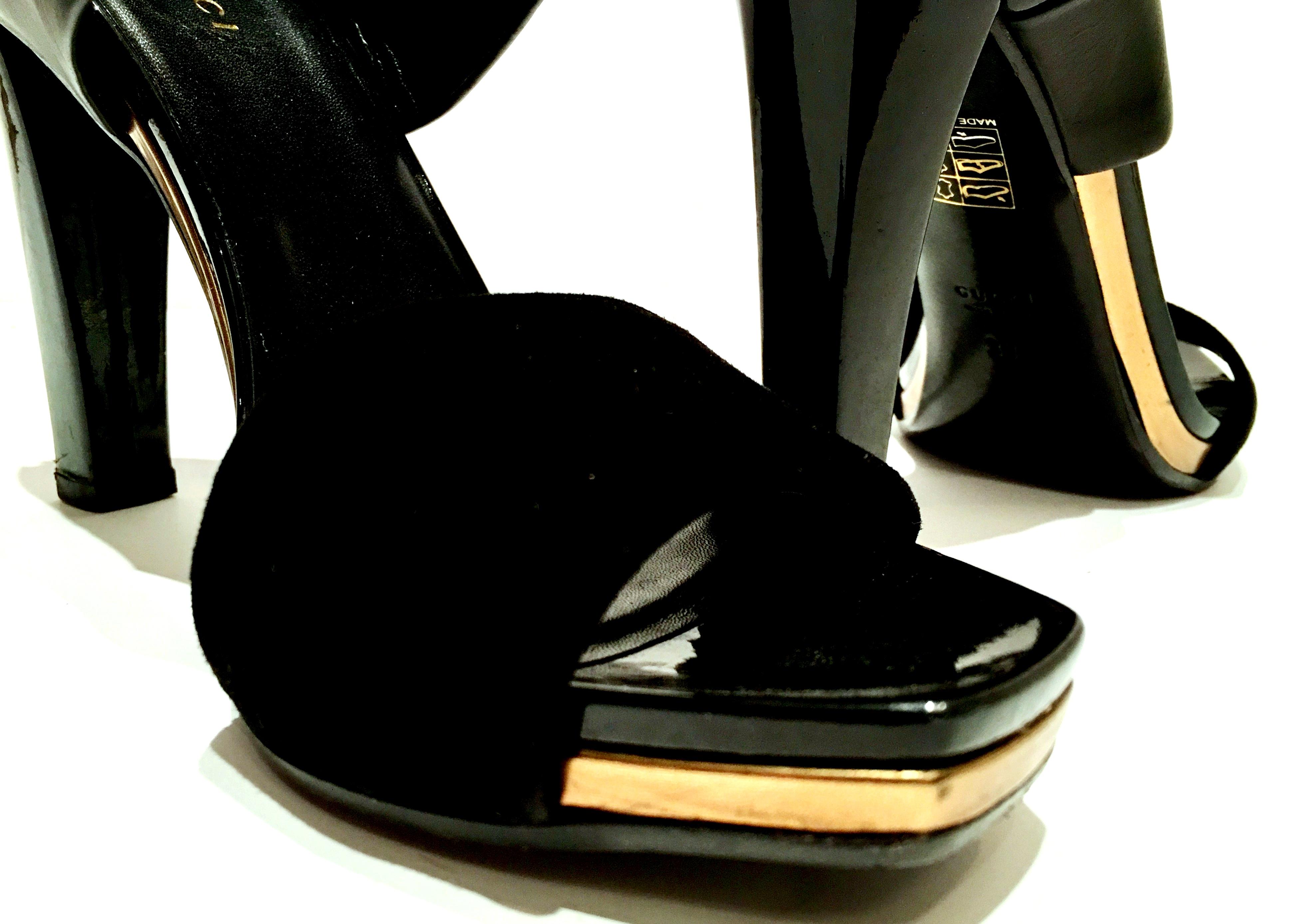 21st Century & New Italian Leather Platform Sandals By, Gucci 2
