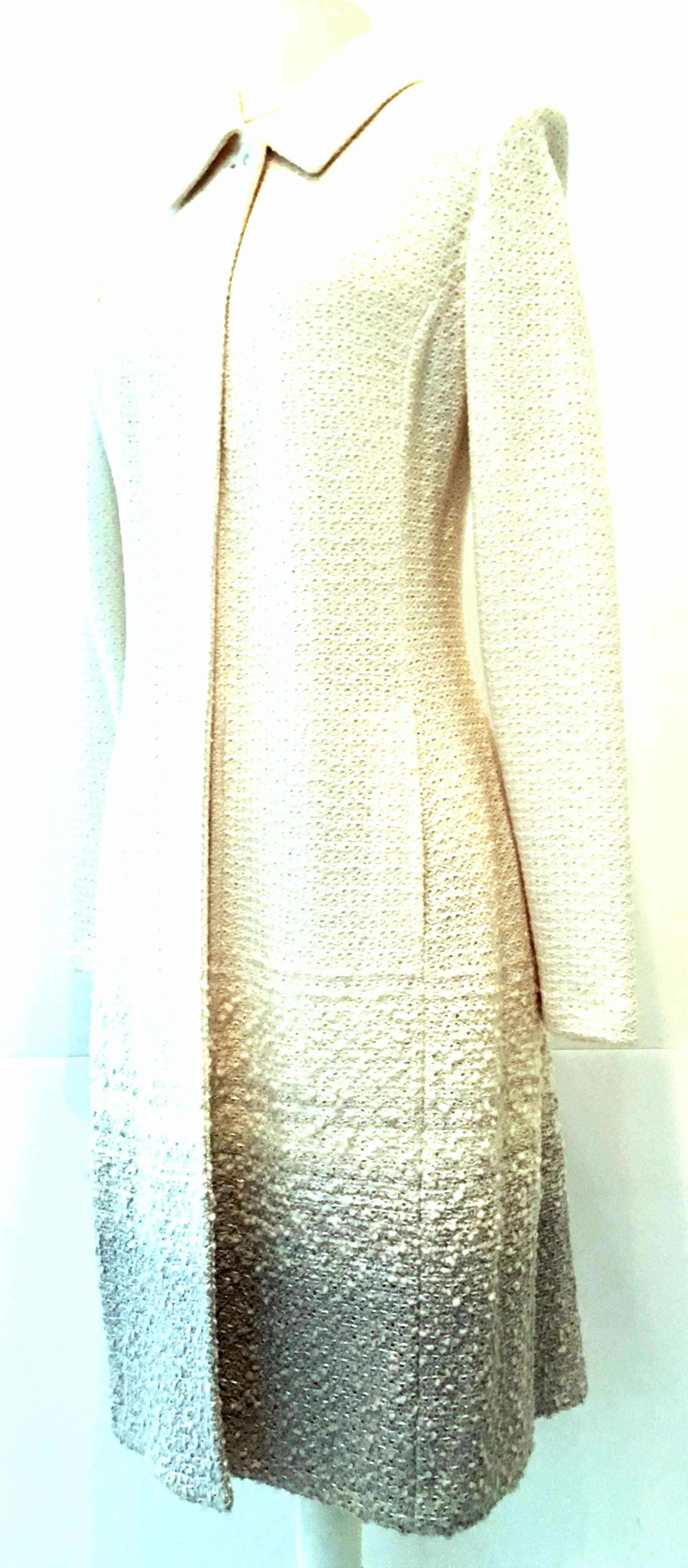 Beige 21st Century & New St. John Couture Knit Ombre Jacket Size 6 For Sale