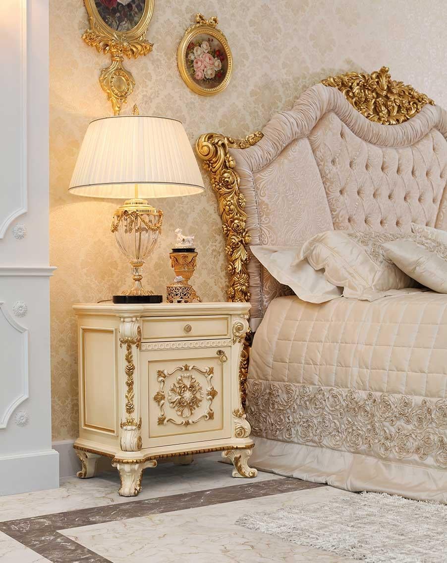 gold leaf nightstand