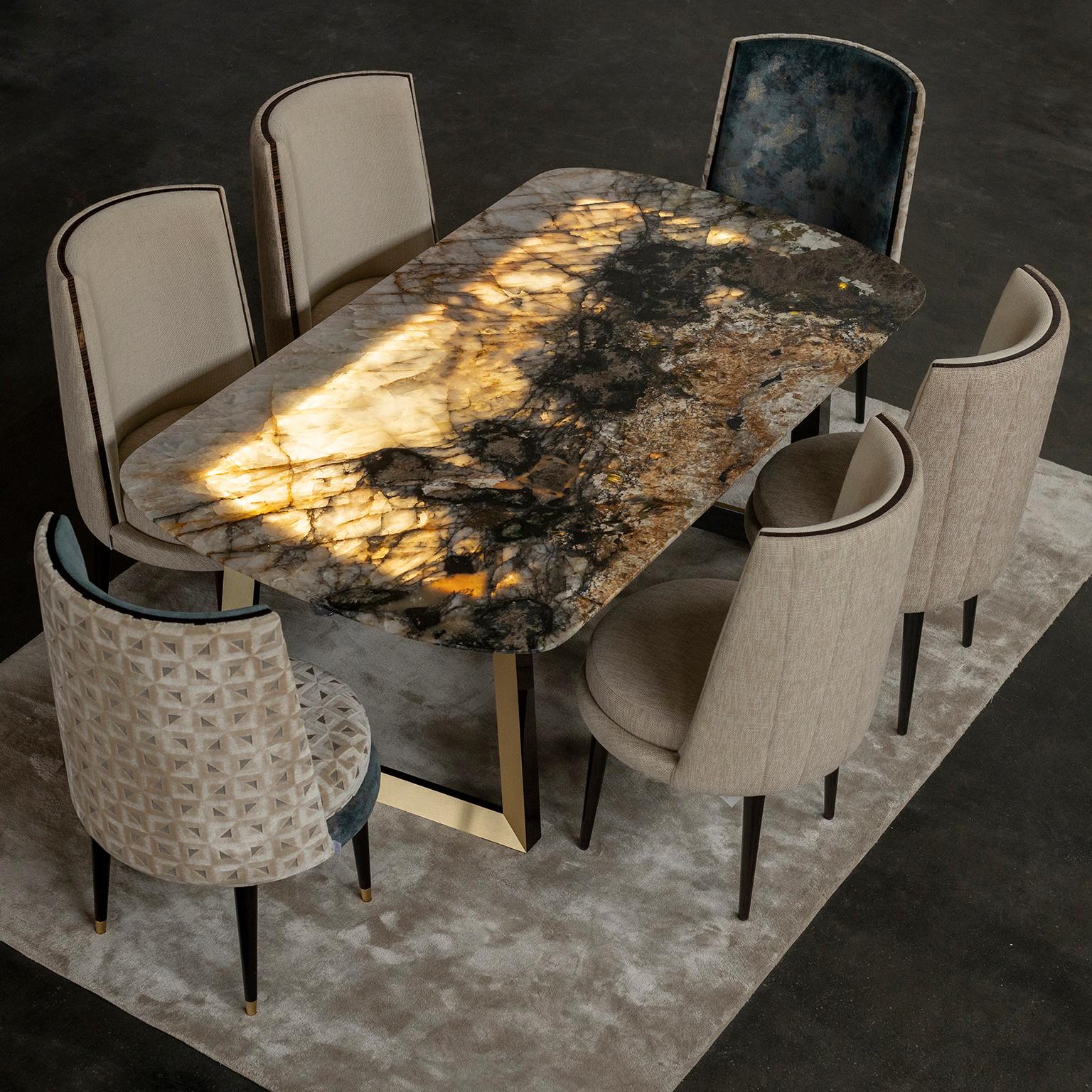 Olisippo Dining Table, Contemporary Collection, Handcrafted in Portugal - Europe by Greenapple.

The Olisippo modern dining table draws inspiration from the ancient history of Lisbon, embodying its architectural essence where stone takes center