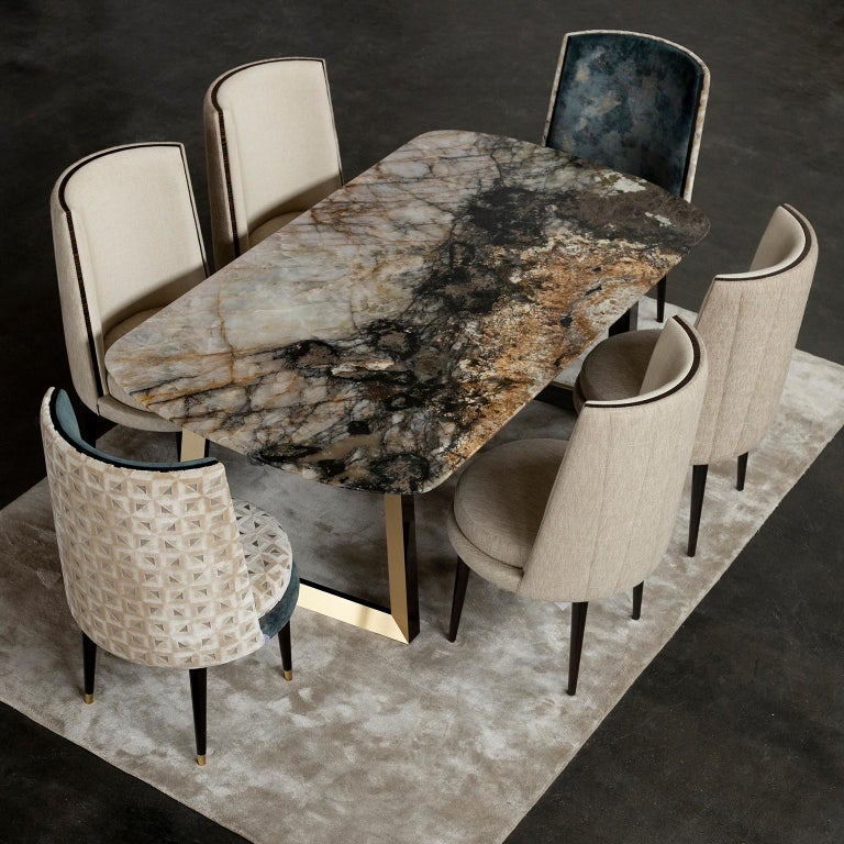 Greenapple Dining Table, Olisippo Dining Table, Granite, Handmade in Portugal For Sale 1