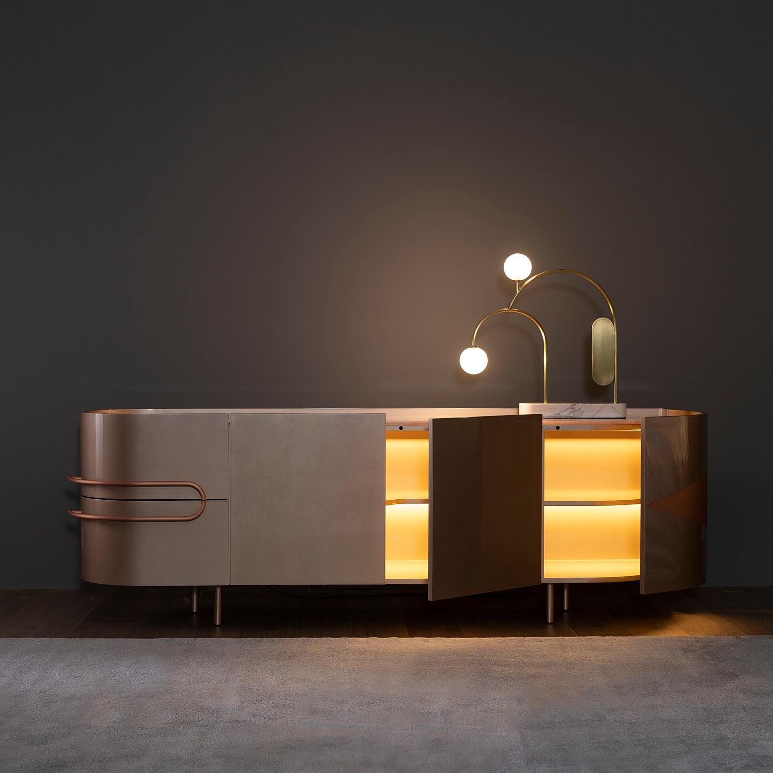 pink sideboards